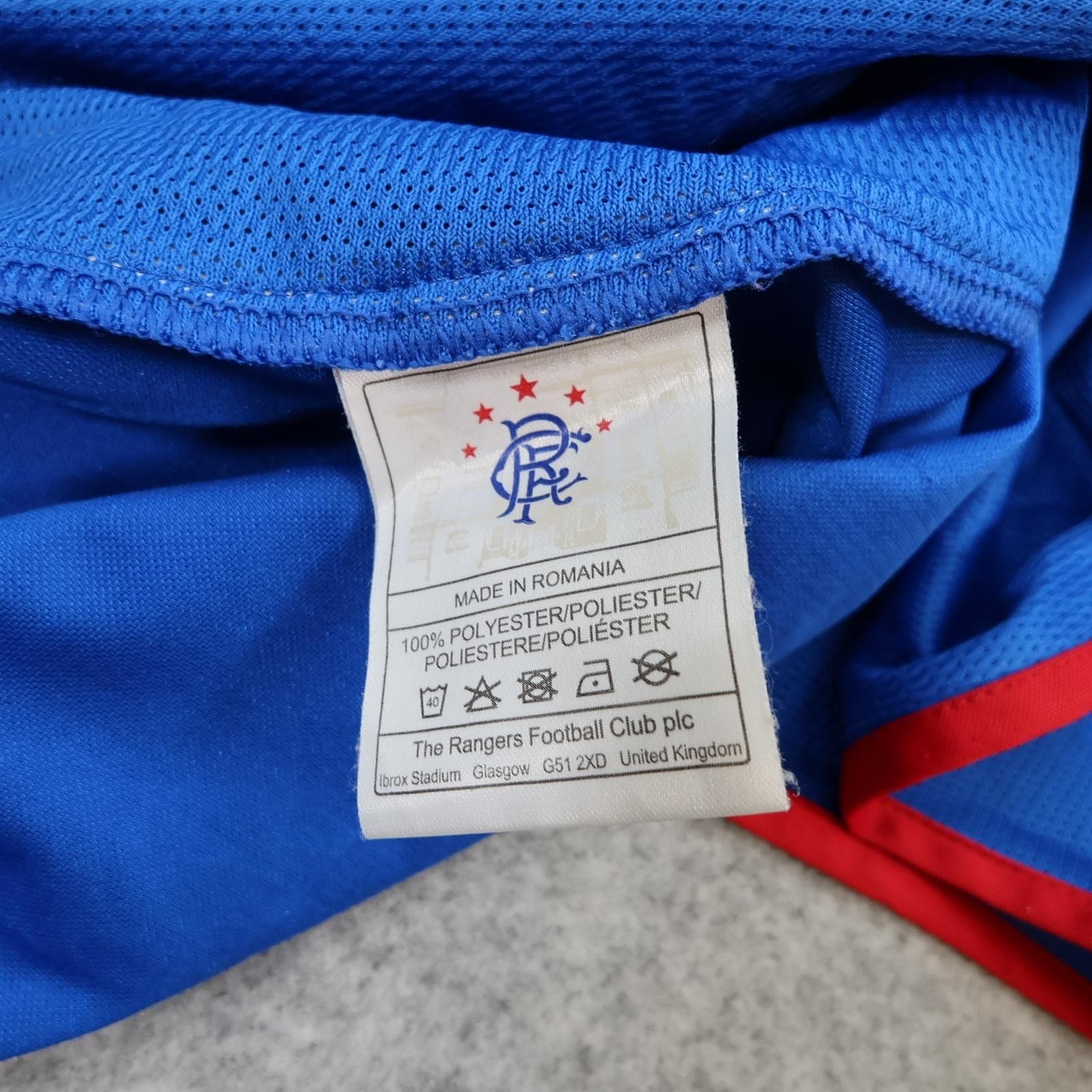 Rangers Shirt Mens 2XL Blue Home SPFL Football Umbro Carling Jersey 2005 2006 photo 15