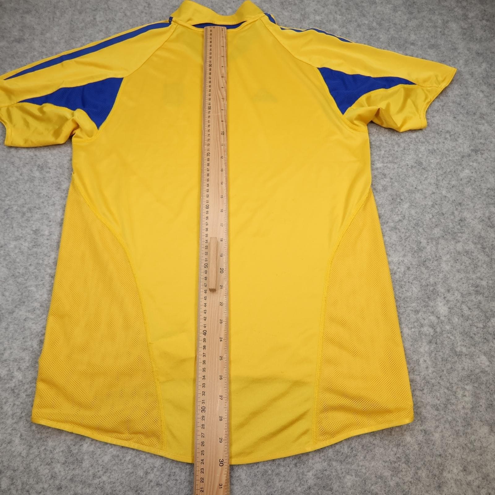 Brondby IF Shirt Mens Small Yellow Home 2005 Football Adidas Codan Soccer Jersey photo 9