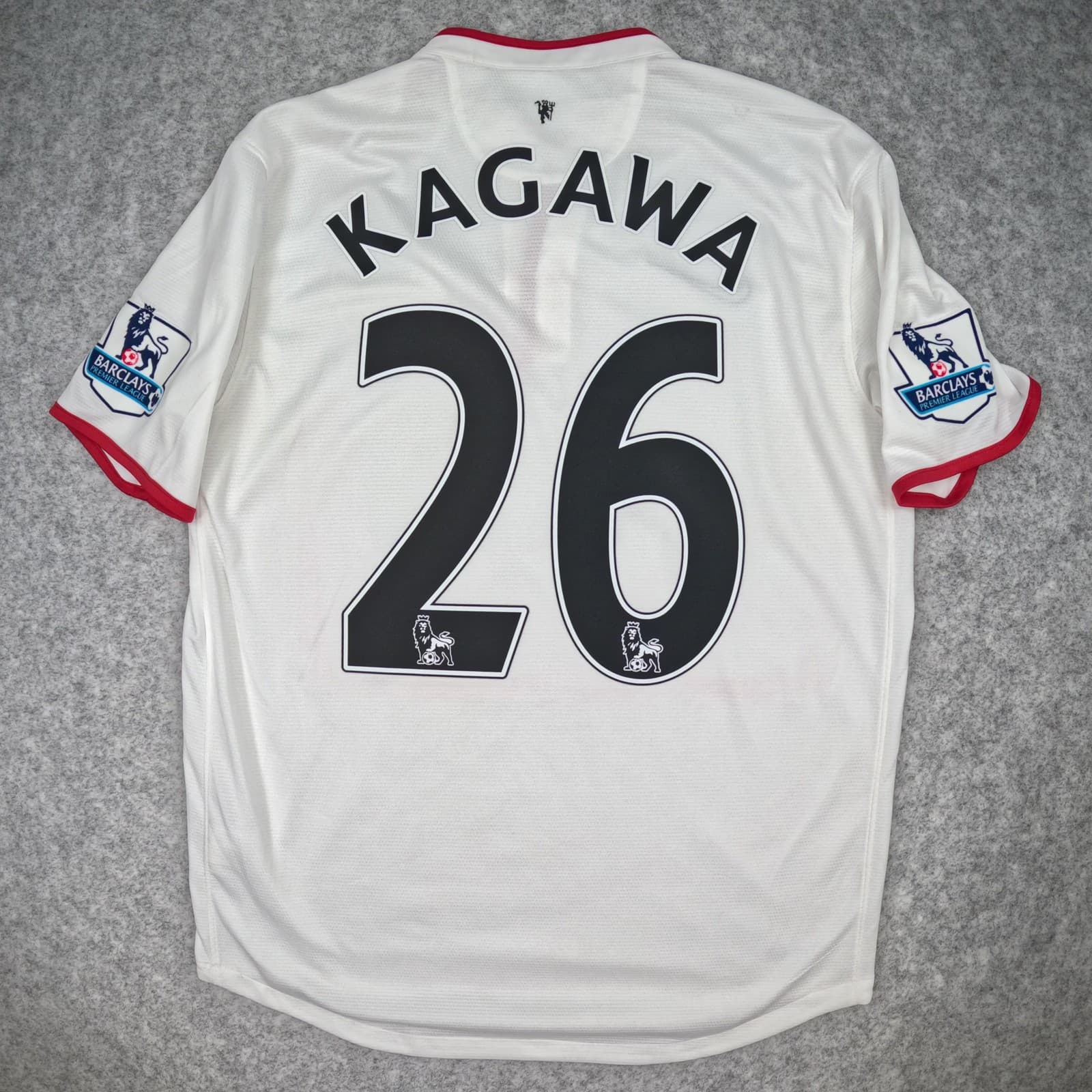 Manchester United Football Shirt Medium White Away 2012 14 Nike Kagawa 26