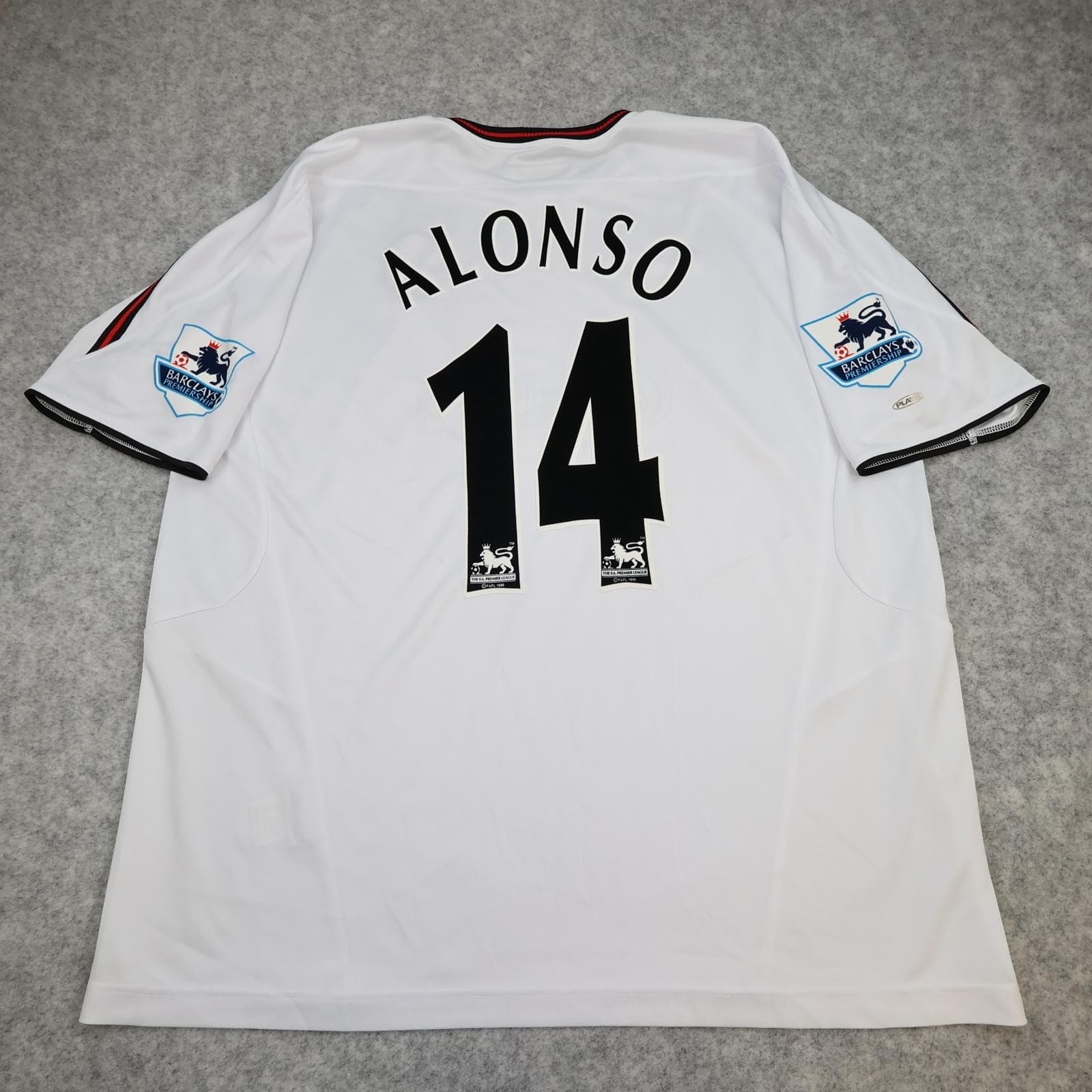 Vintage Liverpool Shirt Mens XL White Away Kit 2003 2004 Reebok Carlsberg Alonso