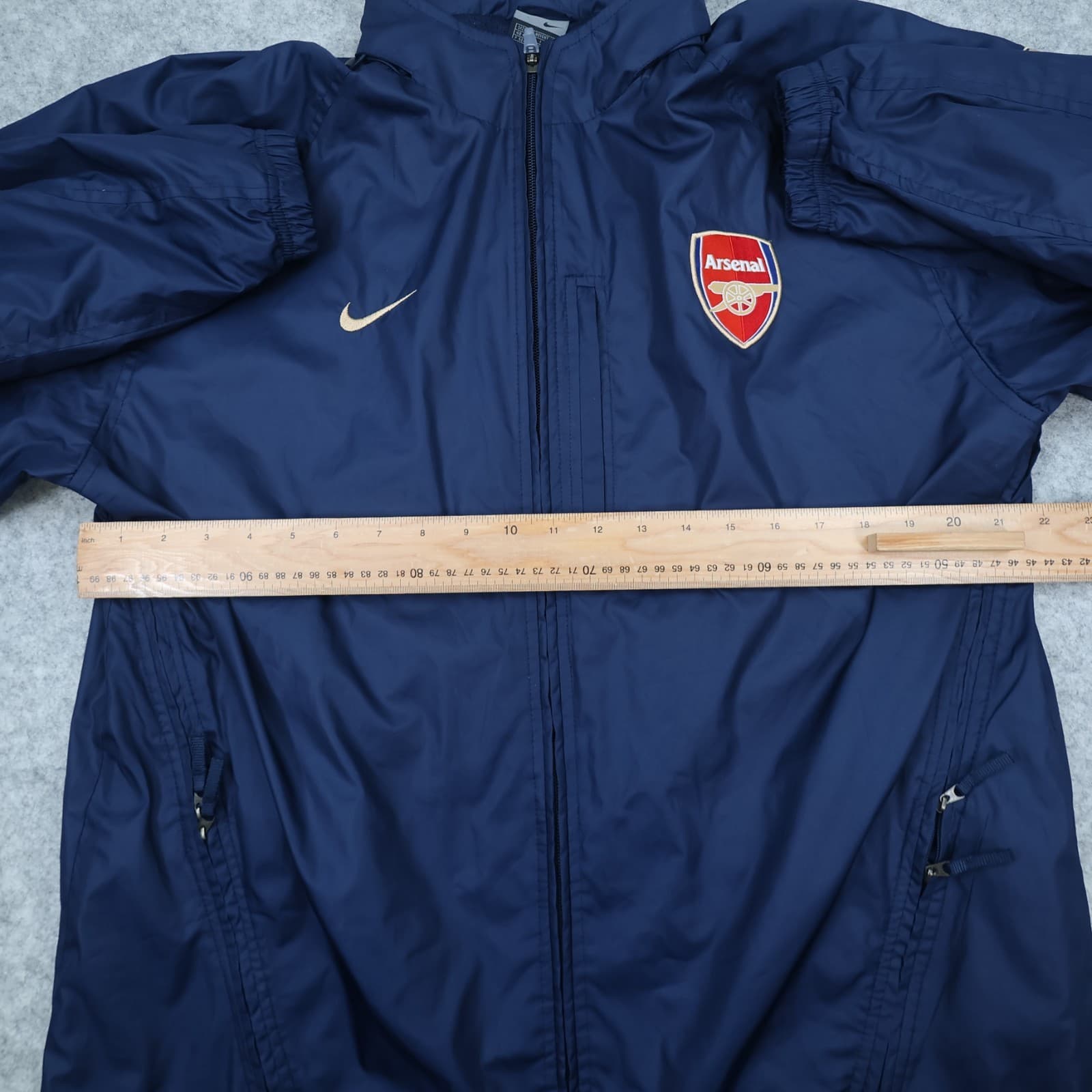 Vintage Arsenal Football Jacket Large Blue Training Jacket Nike 2003 2004 photo 12