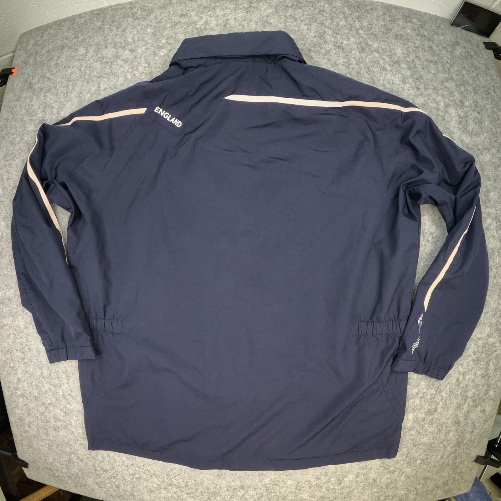 England Jacket 2XL Blue Umbro Long Sleeve Track Zip Football  2007 2009 photo 2