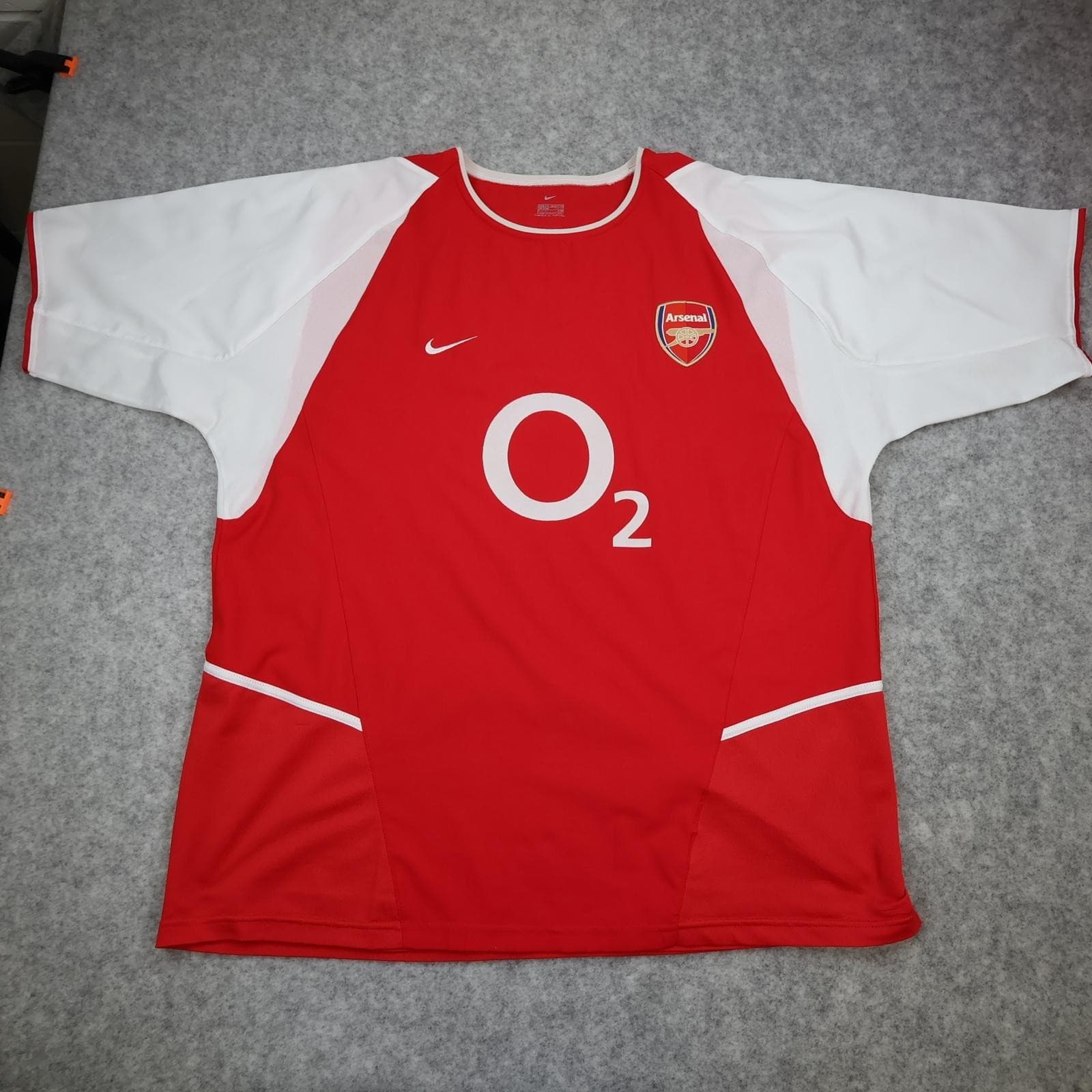 Vintage Arsenal Shirt Mens 2XL Red Home EPL Football Nike Henry 14 O2 Jersey photo 2