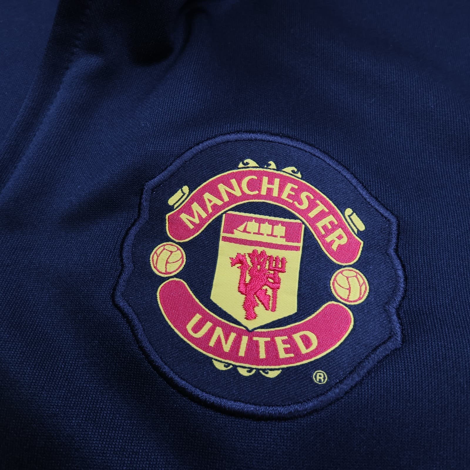 Manchester United Tracksuit Medium Black Training Jacket Top Nike 2009 2010 AIG photo 5