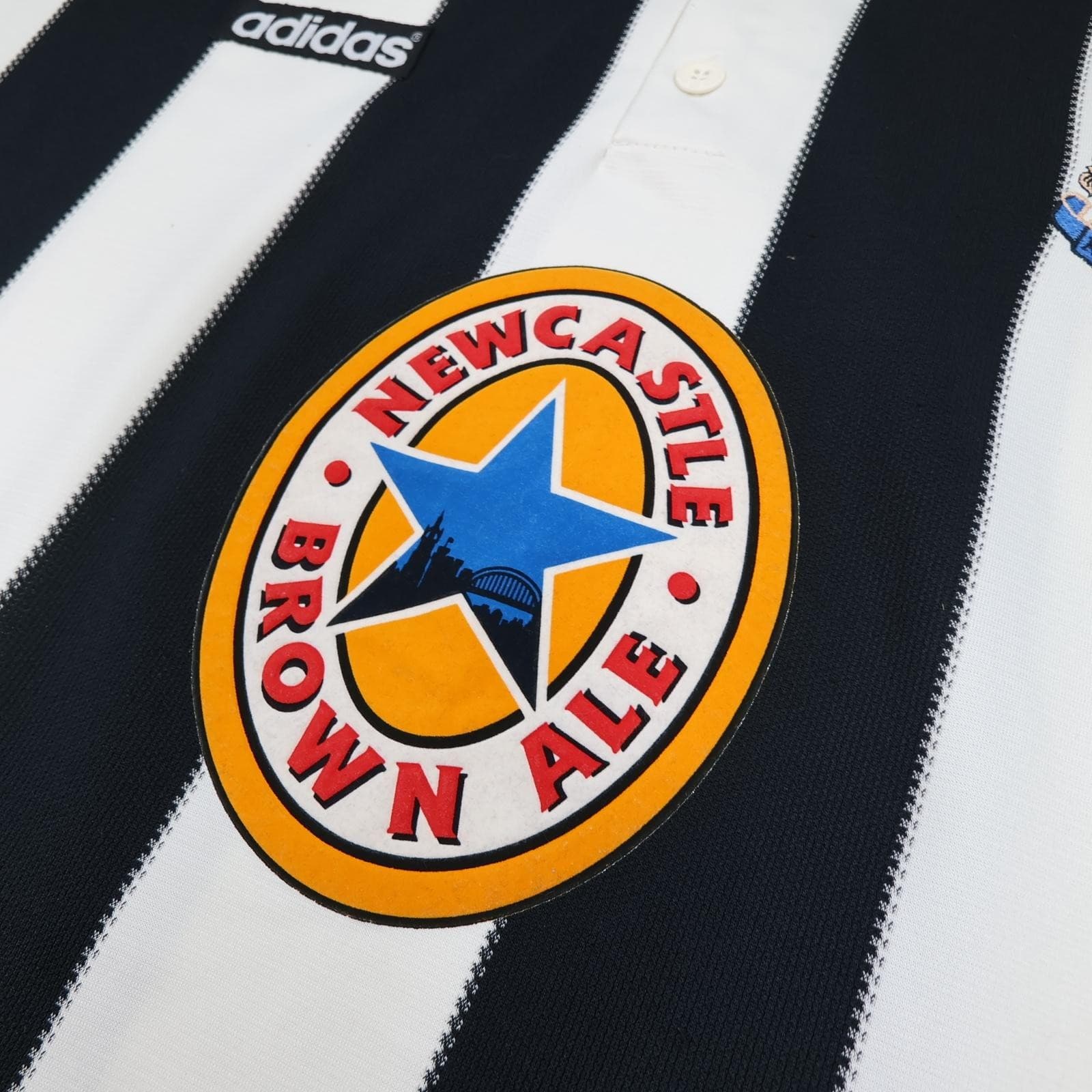 Vintage Newcastle United Shirt Mens Large Home 1995 1997 Adidas Soccer Jersey photo 4