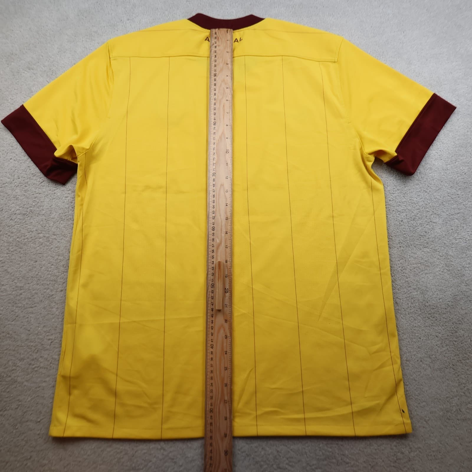 Arsenal Shirt Large Yellow Away Kit 2010 2013 Nike Soccer Jersey Football photo 12
