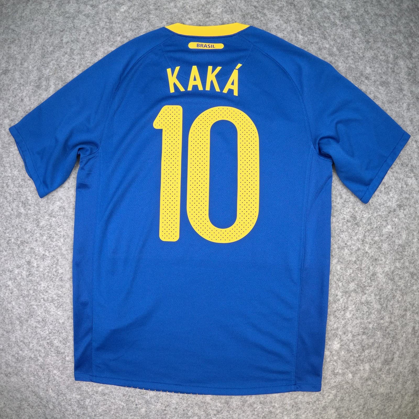 Brazil Football Shirt Small 2010 2011 Blue Away Nike Kaká 10 Dri FIT Jersey photo 2