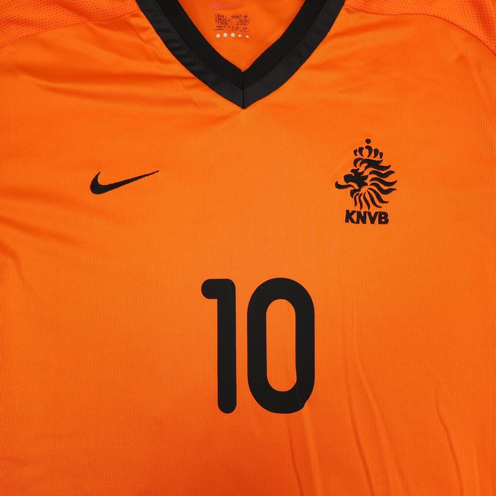 Vintage Netherlands KNVB Home Shirt Mens Large Orange 2000 2002 Nike Bergkamp 10 photo 4