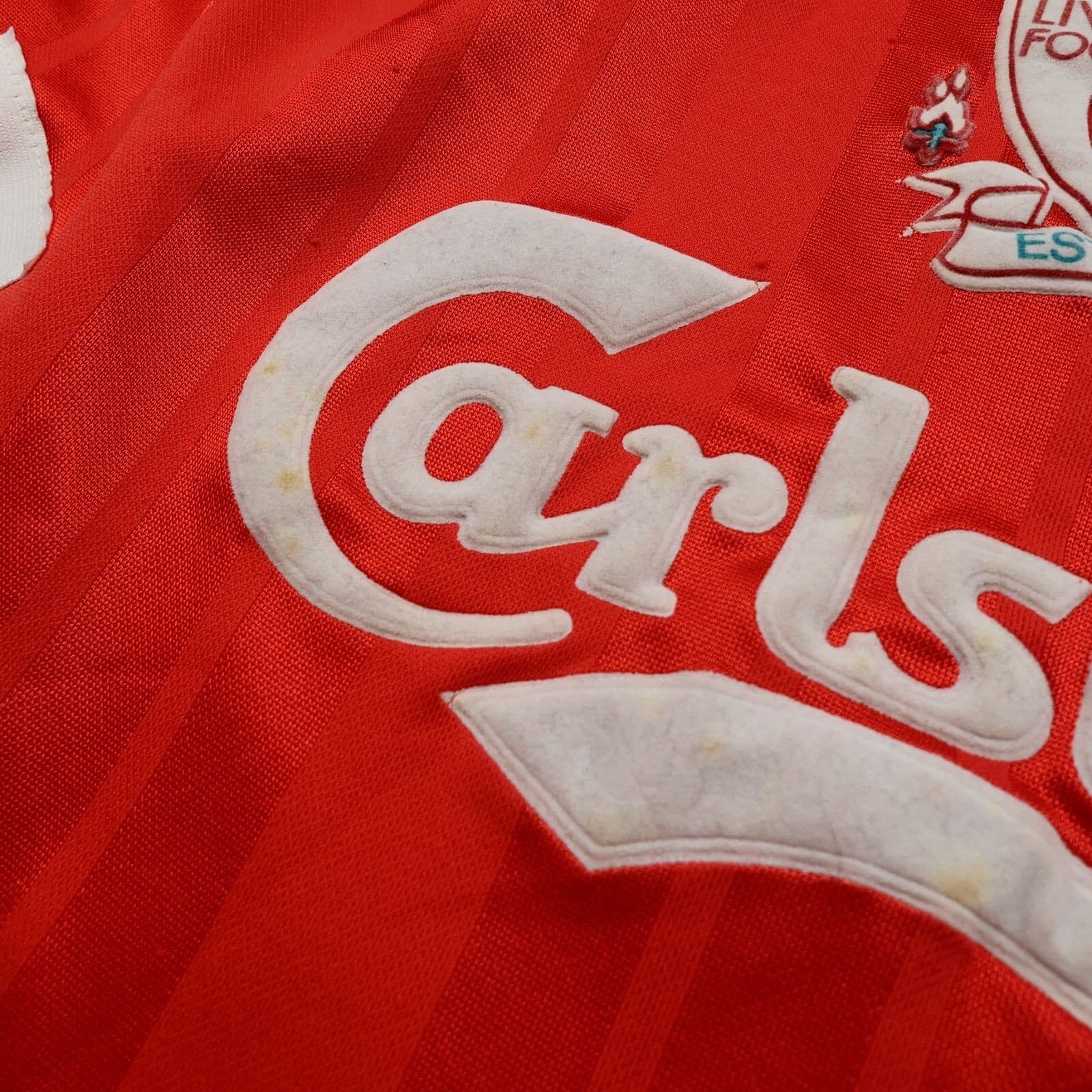 Vintage Liverpool Shirt Medium Red Home Kit 1993 1994 1995 Adidas 40 42 Jersey photo 4