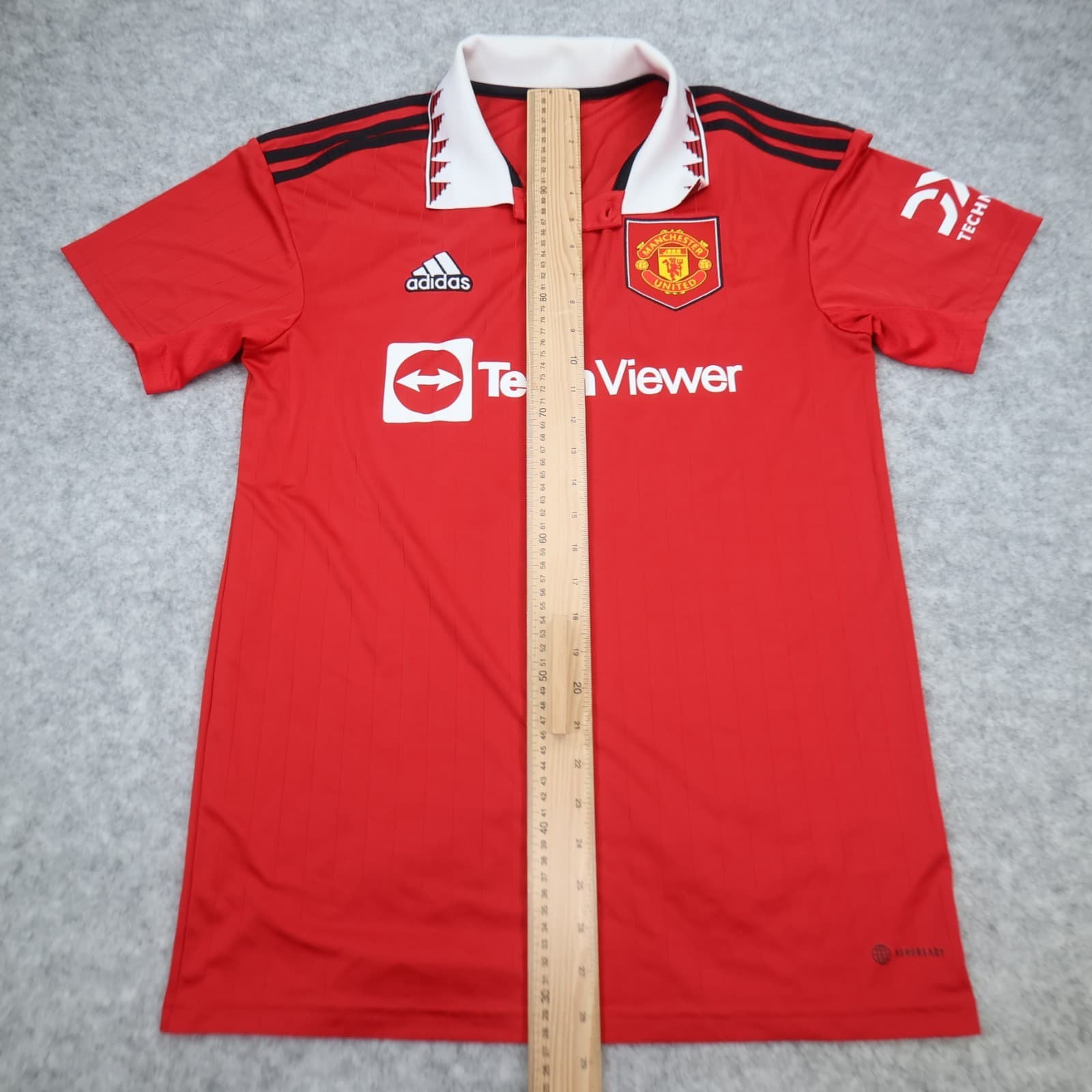 Manchester United Shirt Medium Red Home Kit 2022 2023 Adidas Jersey Garnacho photo 12