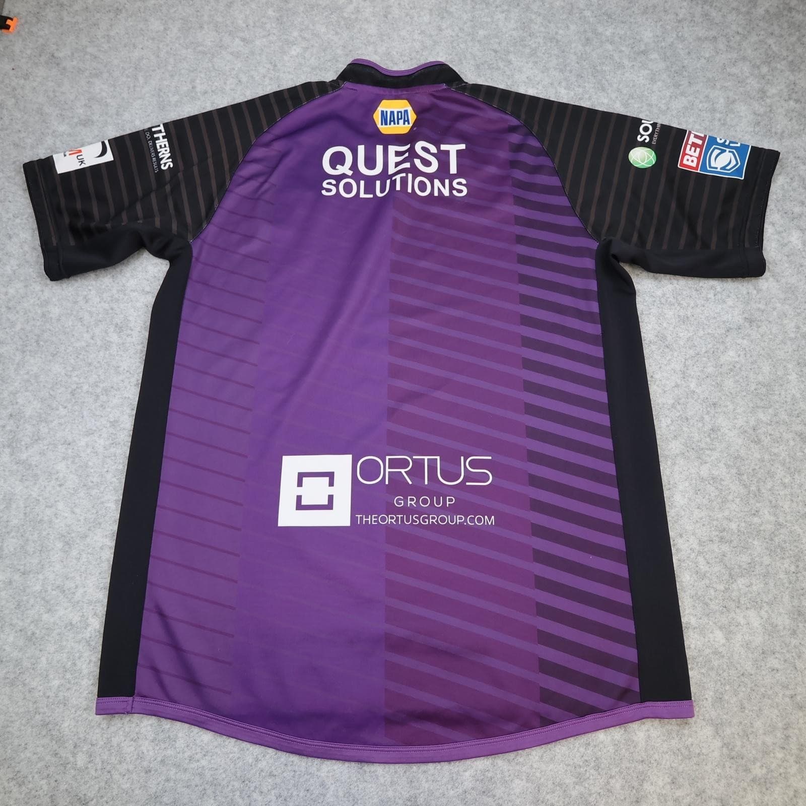 Leeds Rhinos Rugby Shirt Mens XL Purple Rugby League Oxen 2021 Away photo 2
