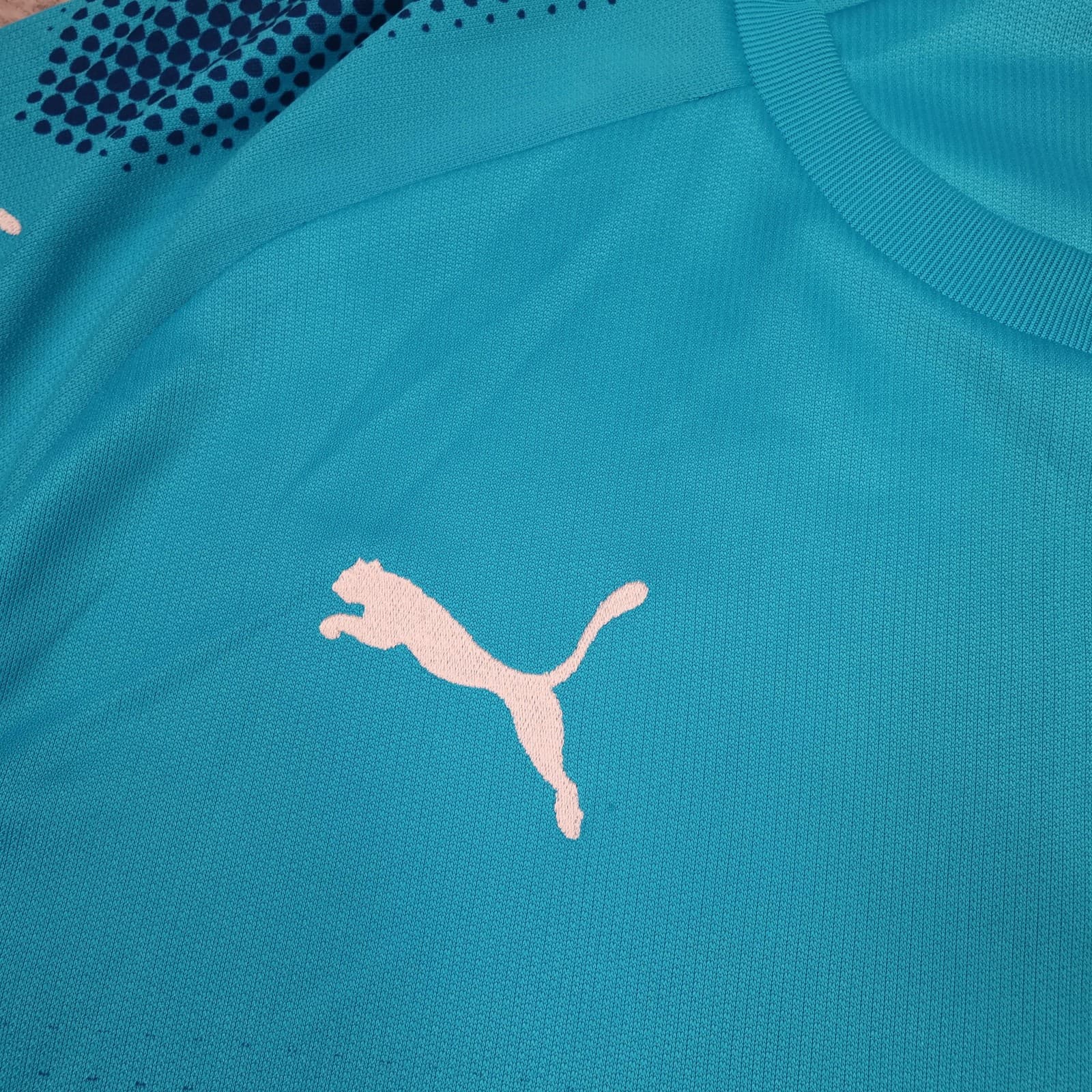 Arsenal Shirt Mens Large Blue Away 2017 2018 Football Puma Fly Emirates photo 5