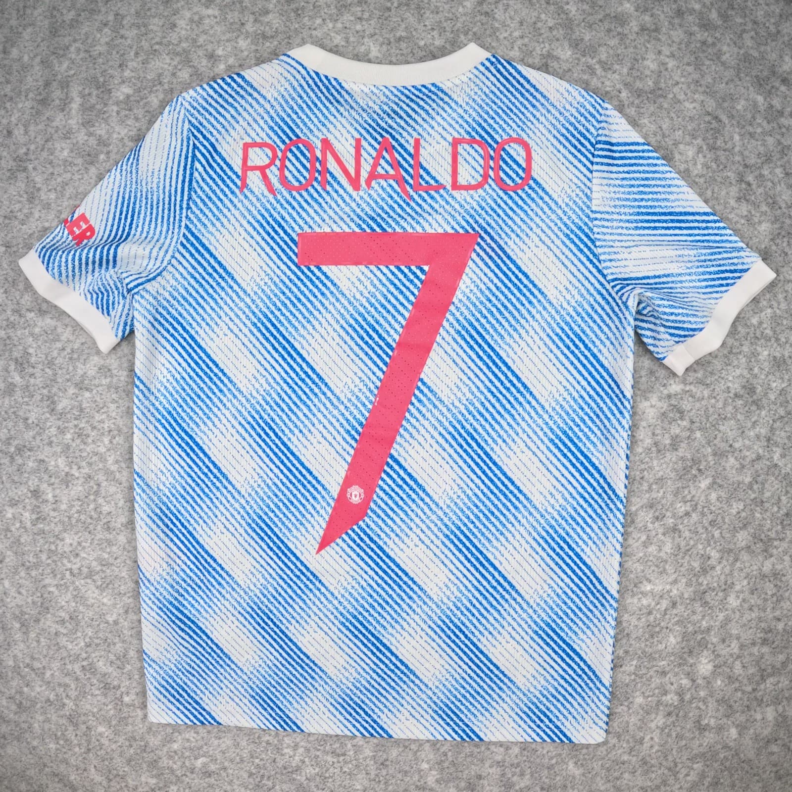 Manchester United Football Shirt 11 12Y Kids White Away 2021 22 adidas Ronaldo 7 photo 2