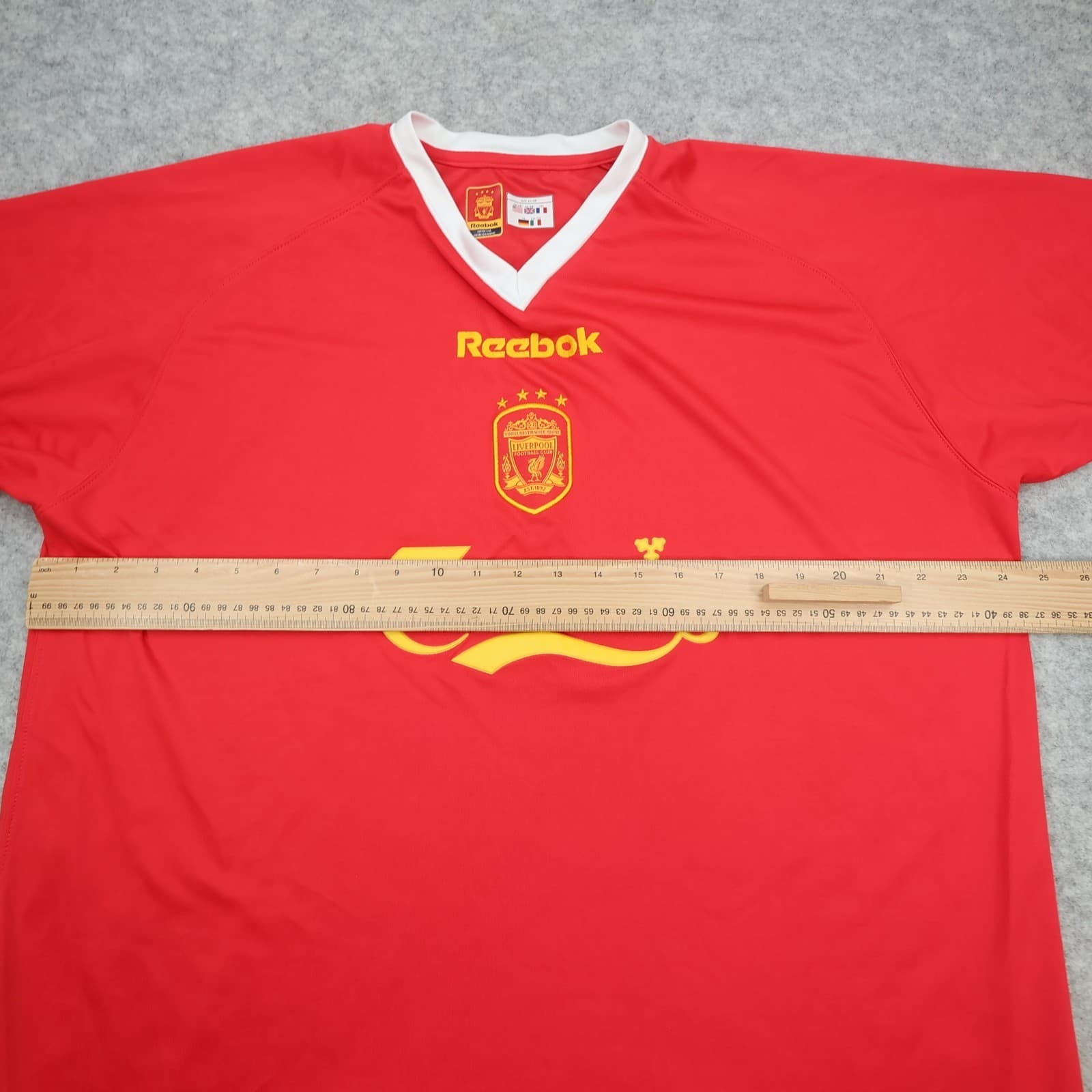 Vintage Liverpool Shirt 2XL Red Home Kit 2001 2003 Reebok Soccer Jersey photo 9