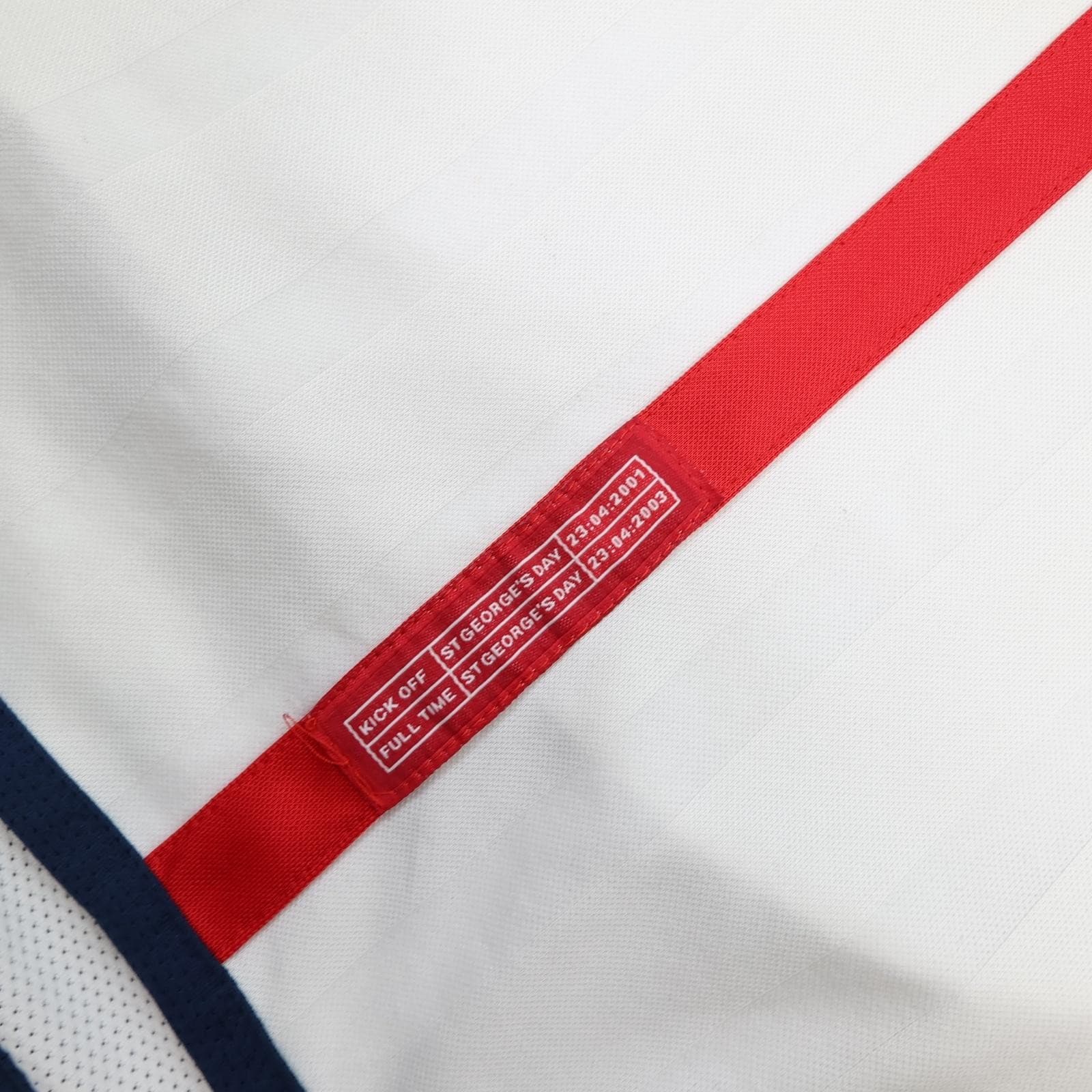 Vintage England Home Shirt Mens 2XL White 2001 2003 Football Umbro Beckham 7 photo 7