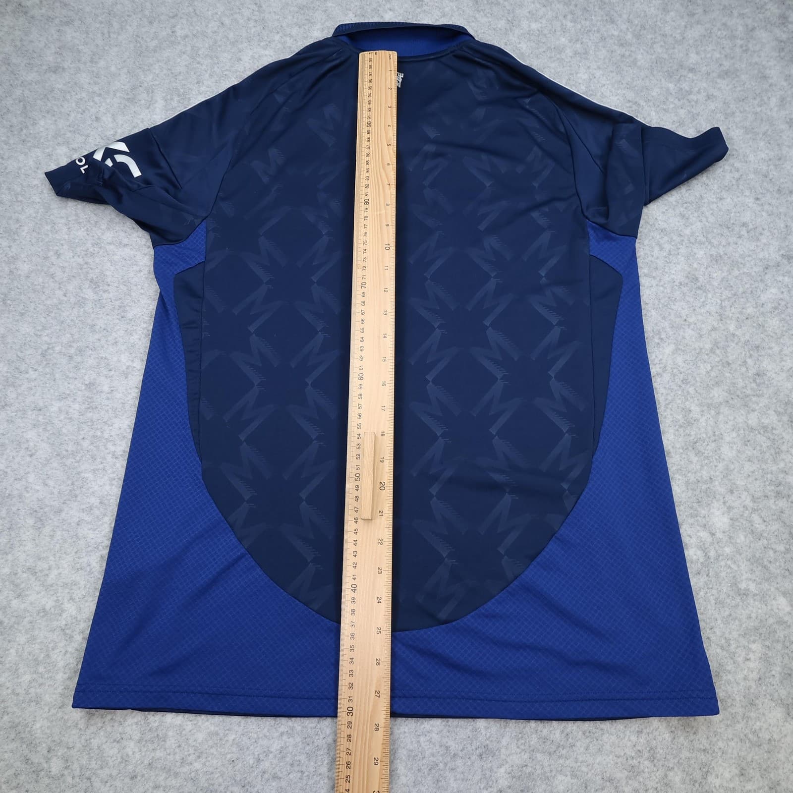 Manchester United Away Shirt Mens Large Blue Adidas Soccer Jersey 2024 2025 photo 9