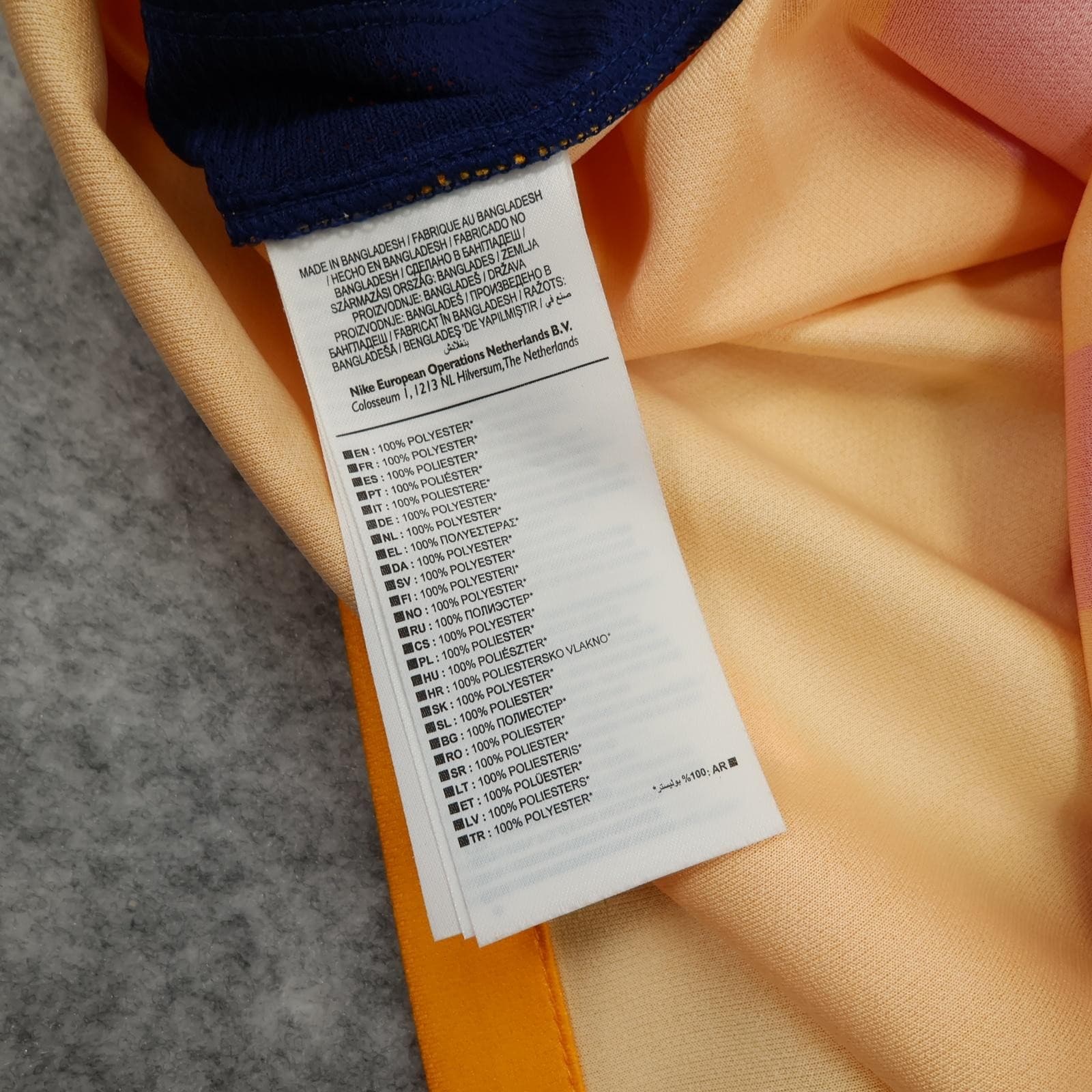 Barcelona Shirt Mens Medium Yellow Away 2015 2016 Football Nike Messi 10 photo 14