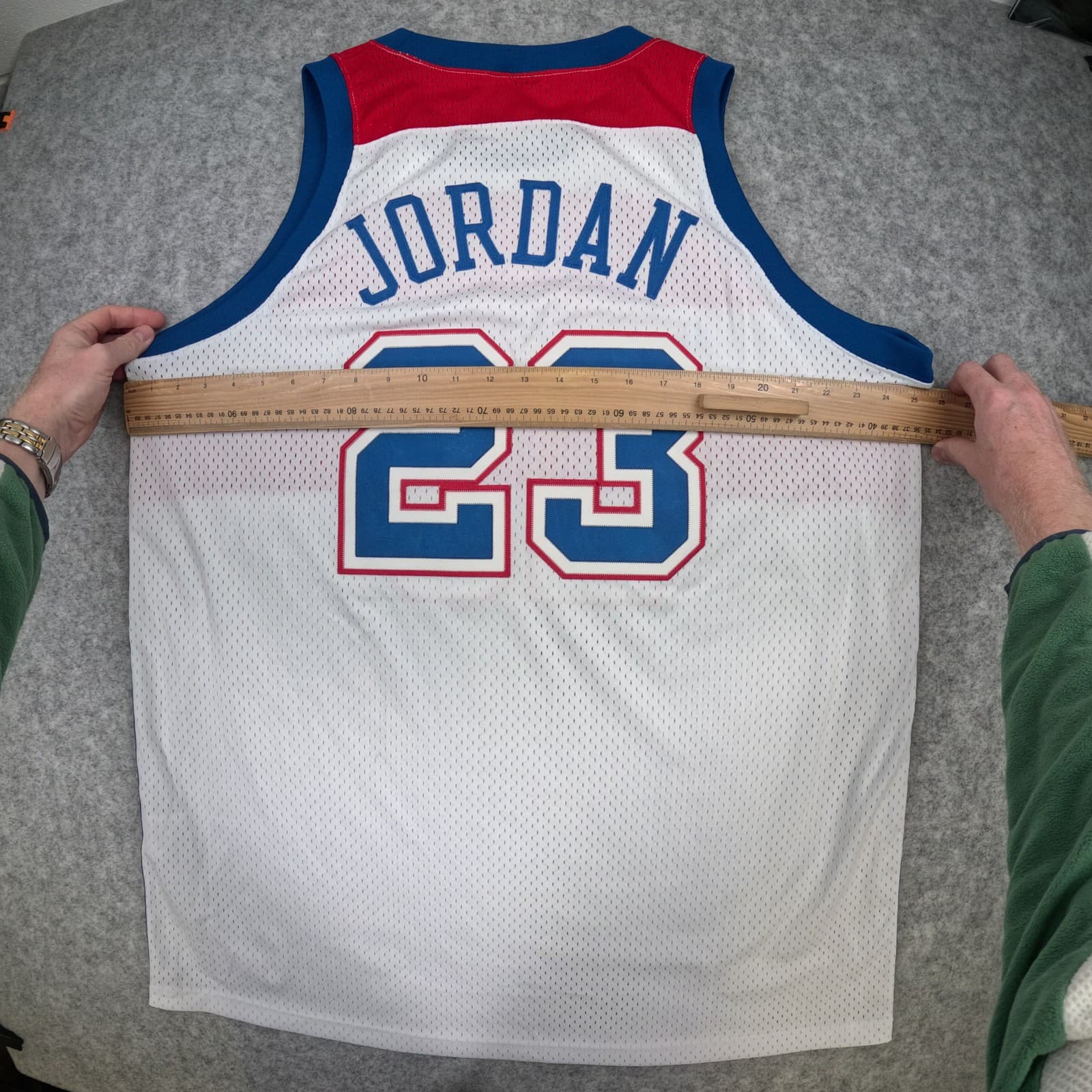 Vintage Washington Bullets Basketball Jersey 2XL White Nike Michael Jordan 23 photo 4