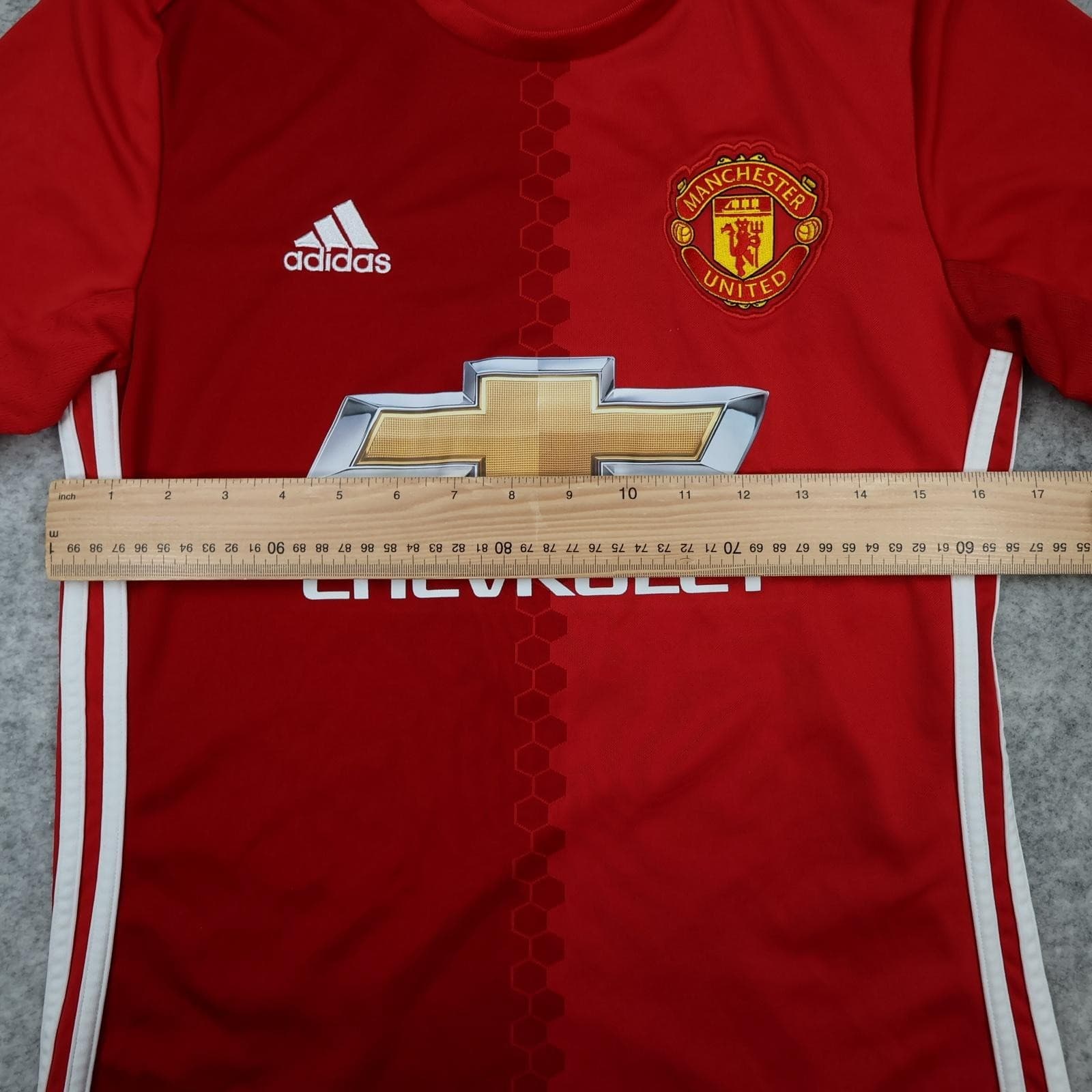 Manchester United Shirt Mens Small Red Home 2016 2017 EPL Football Adidas Evie 1 photo 11