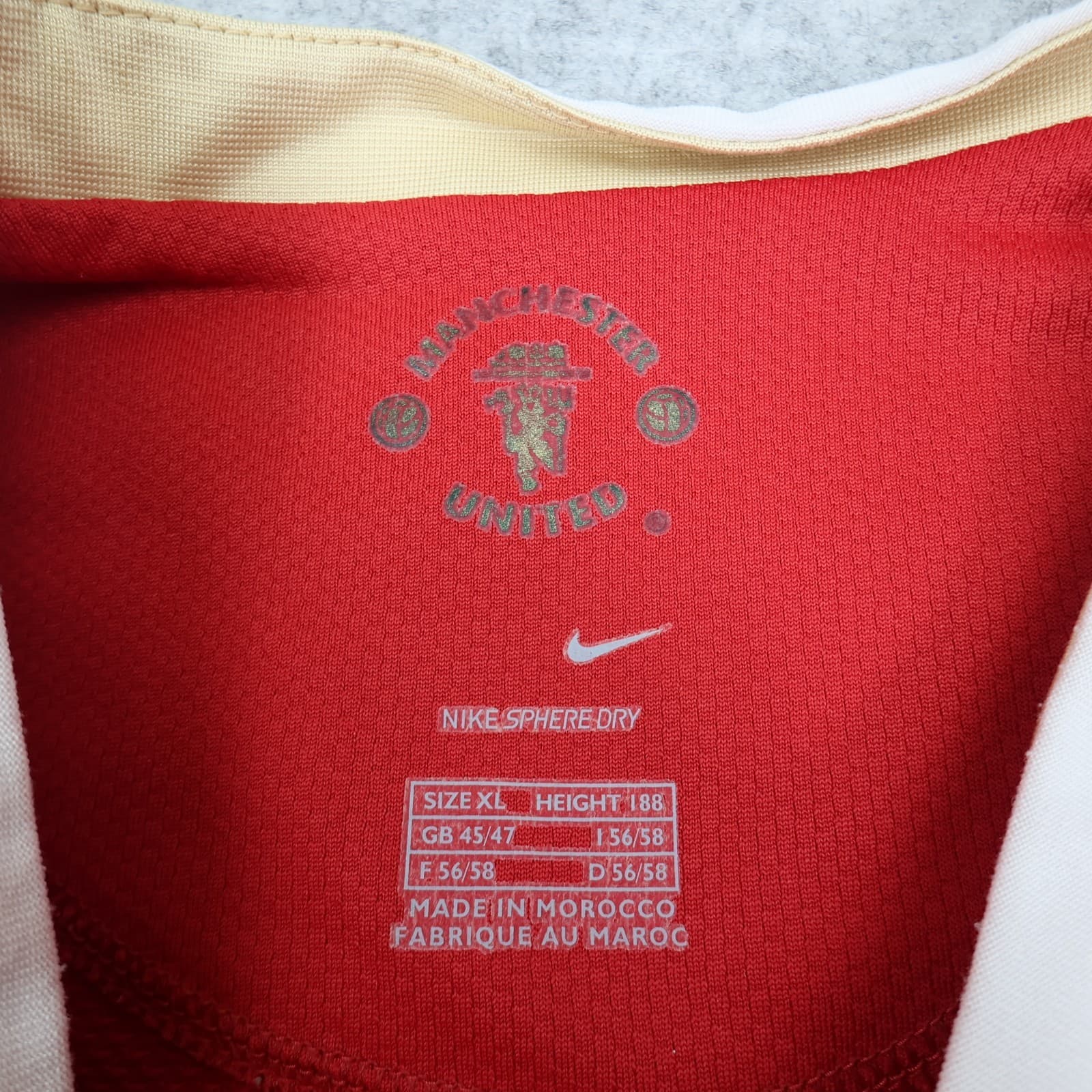 Manchester United Shirt Extra Large Red Home 2006 2007 Nike Jersey Ronaldo 7 photo 9