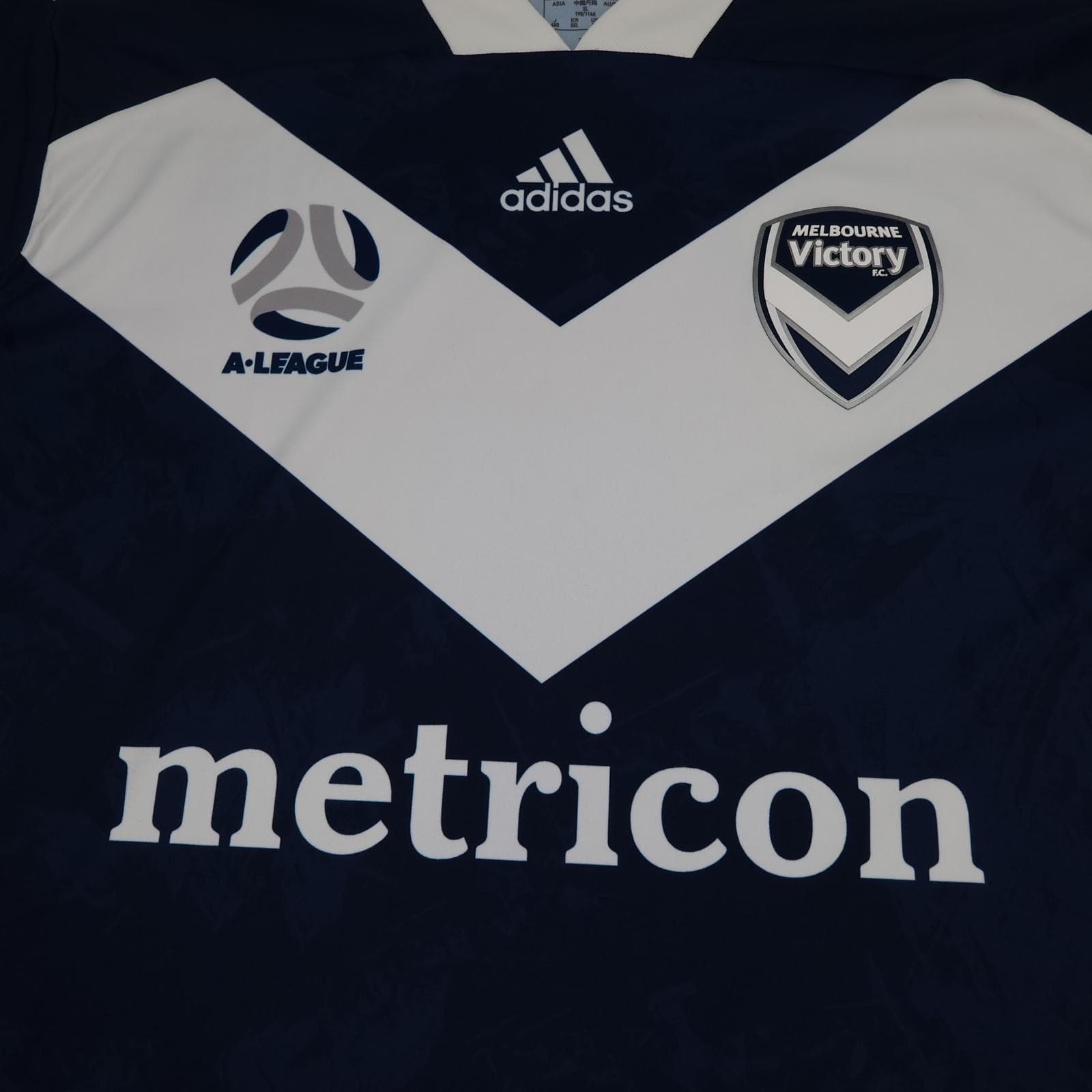Melbourne Victory Shirt Mens XL Blue Home 2020 2021 Adidas Soccer Jersey photo 3