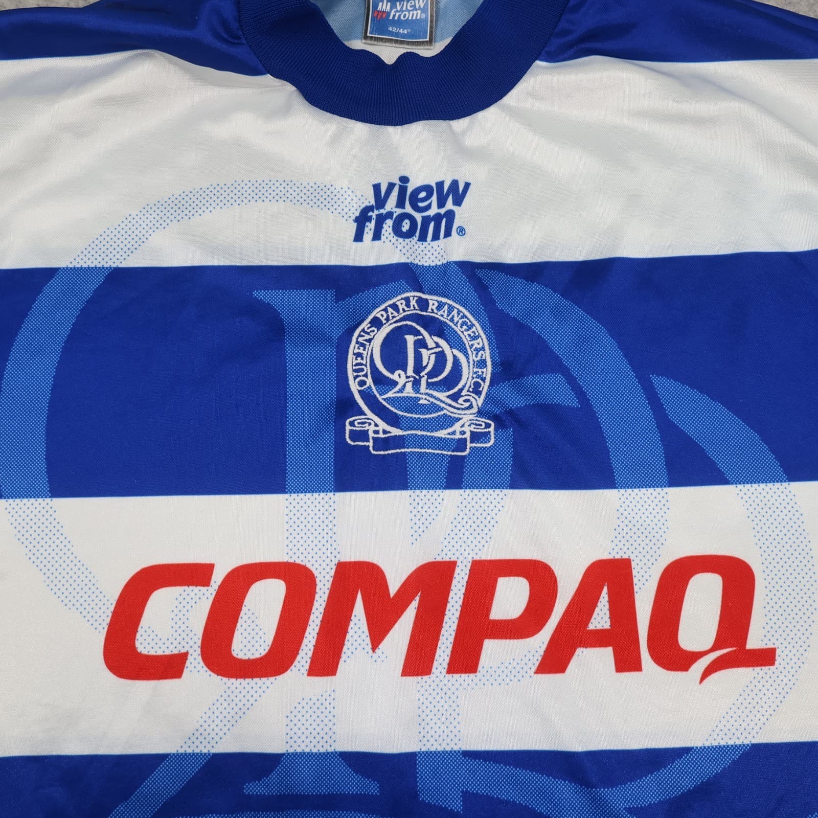 Vintage QPR Home Shirt Extra Large Blue 1995 1996 Compaq Soccer Jersey 42/44 photo 3
