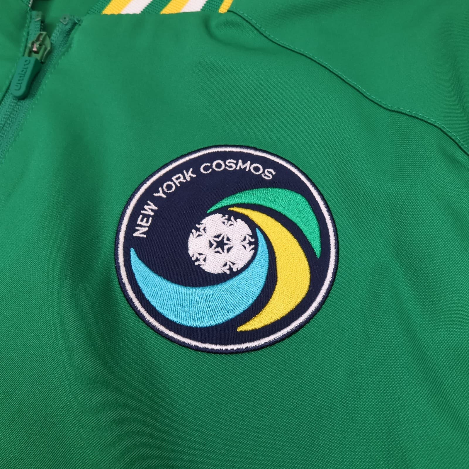 New York Cosmos Jacket Mens Large Green 2011 2012 Umbro Woven Anthem photo 4