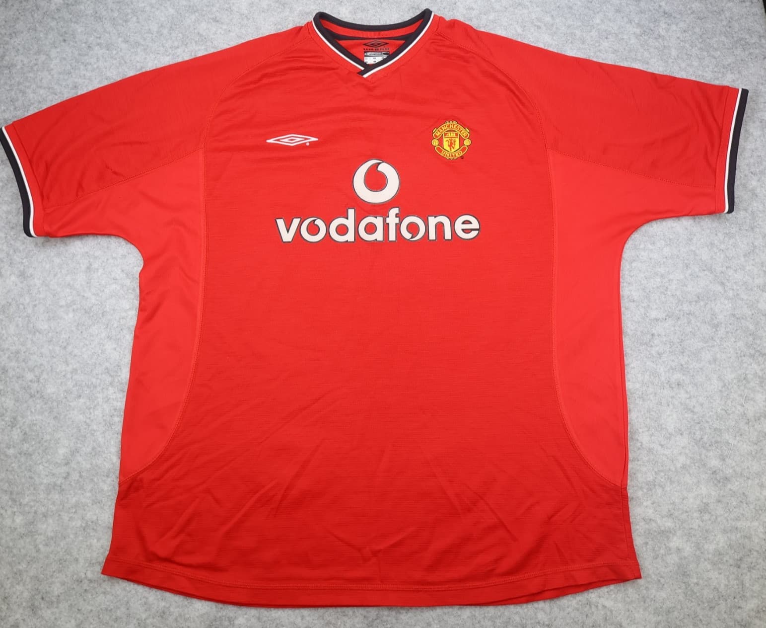 Manchester United Shirt 2XL Red Home 2000 2002 Umbro Jersey Ronaldo Soccer photo 2