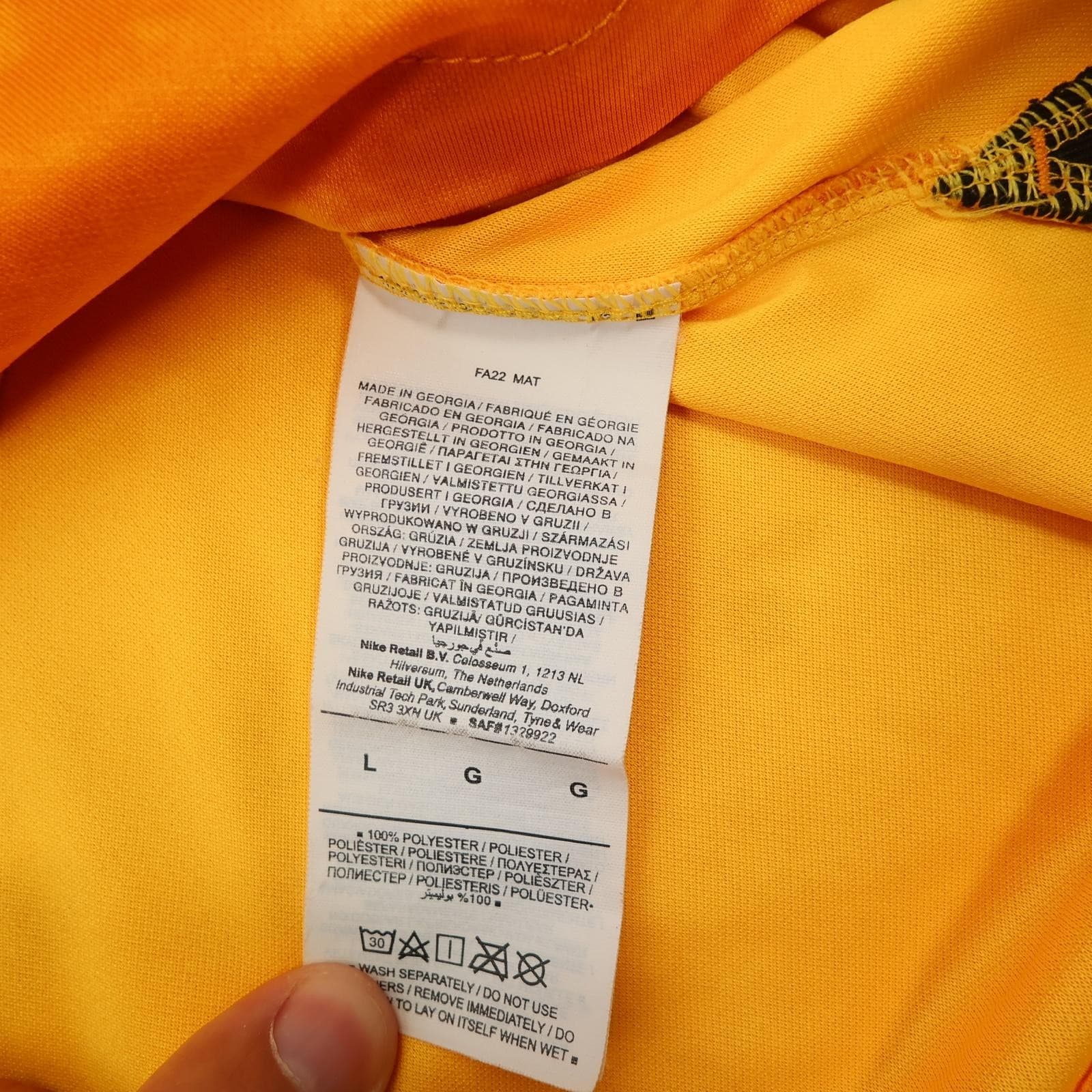 Netherlands Shirt Mens Large Orange Home 2022 2023 Football Nike Dri Fit photo 7