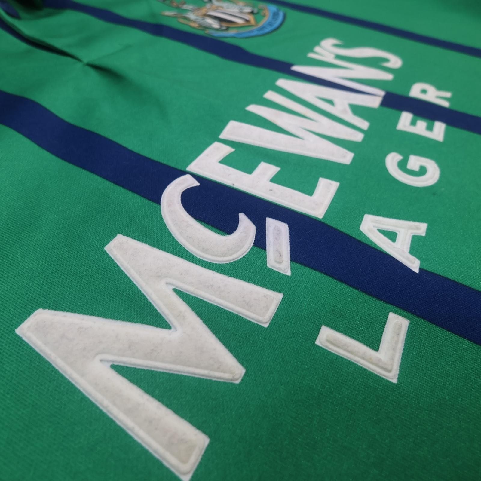 Vintage Newcastle United Shirt Mens XL Green Third EPL 1993 1995 Asics Cole 9 photo 8