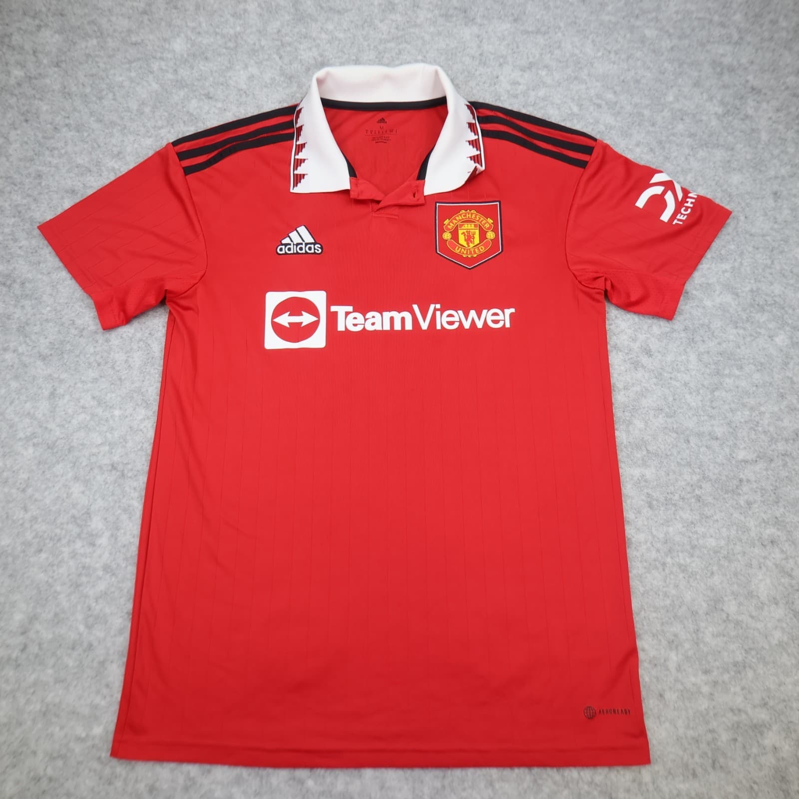 Manchester United Shirt Medium Red Home Kit 2022 2023 Adidas Jersey Garnacho photo 2