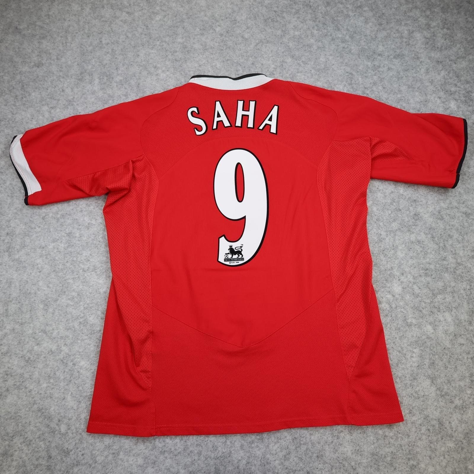 Vintage Manchester United Shirt Mens Large Red Home 2004 2006 Nike Jersey Saha 9