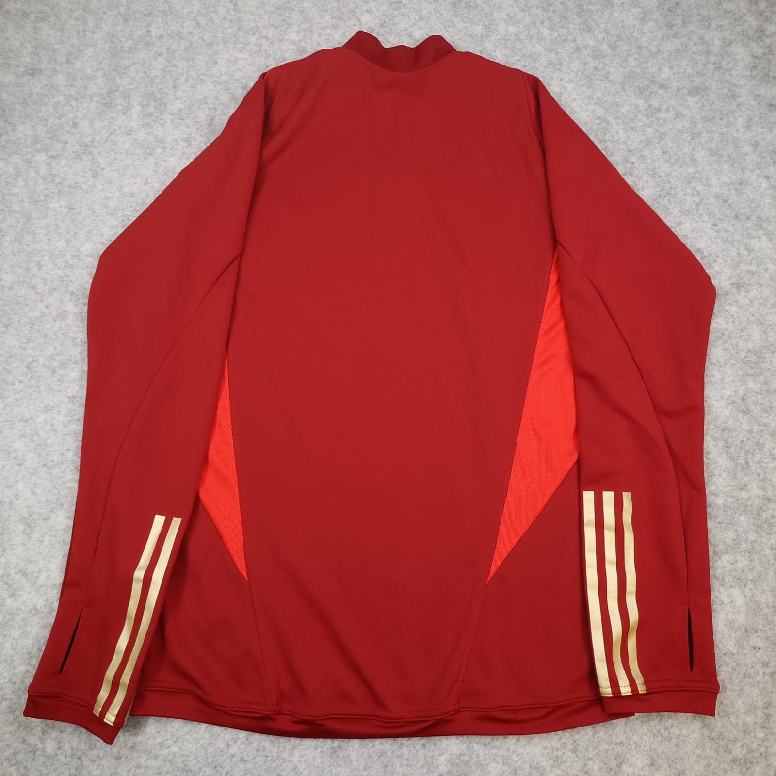 Arsenal Training Top Mens Large Red Football Adidas Pullover 2023 2024 Kit photo 2