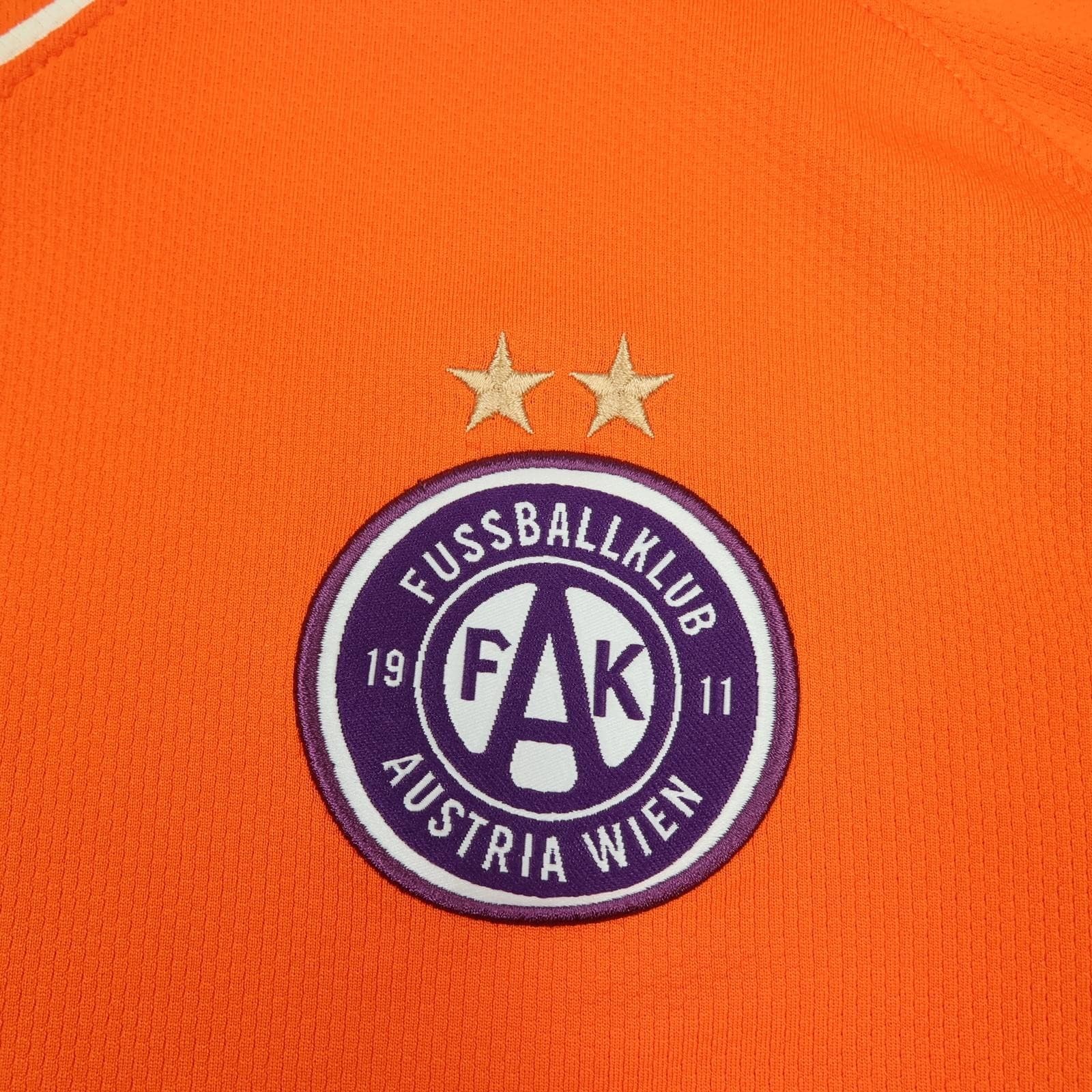 Austria Wien Shirt Mens Medium Orange 2008 2009 Football Soccer Jersey photo 5