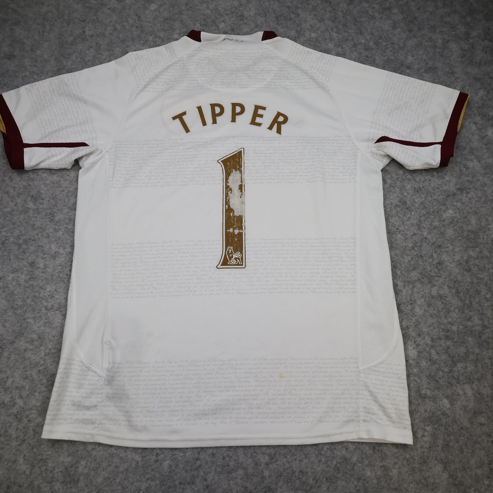 Arsenal Away Shirt Mens Medium White 2007 2008 EPL Football Nike Jersey Tipper 1 photo 2