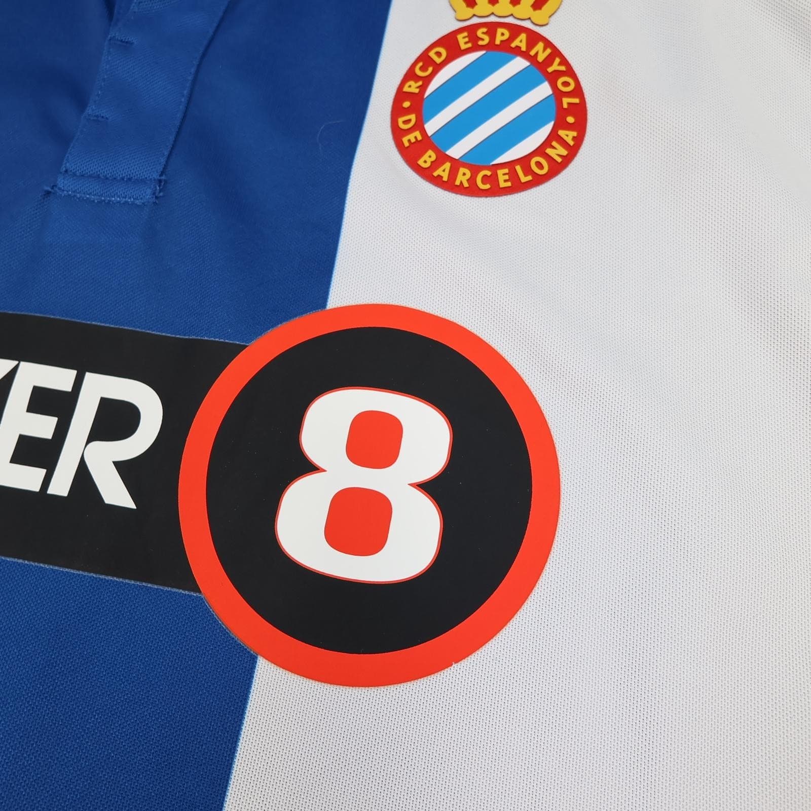 Espanyol Shirt Mens Medium White Home 2014 2015 La Liga Puma Soccer Jersey photo 6