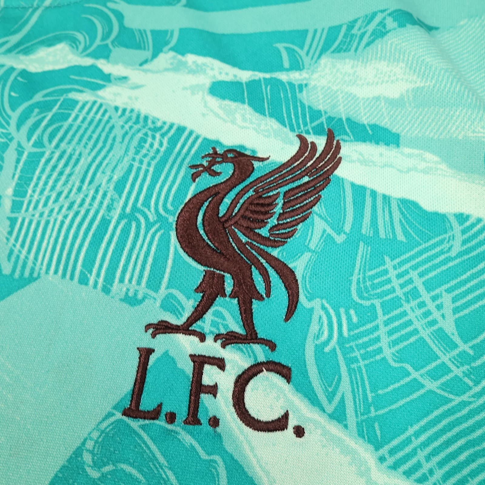 Liverpool Shirt Mens Medium Blue Away 2020 2021 Football Nike Soccer Jersey photo 7