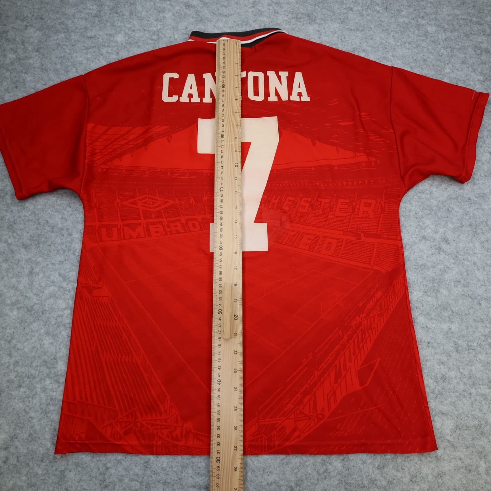 Vintage Manchester United Shirt Medium Red Home 1994 1996 Umbro Soccer Jersey photo 13