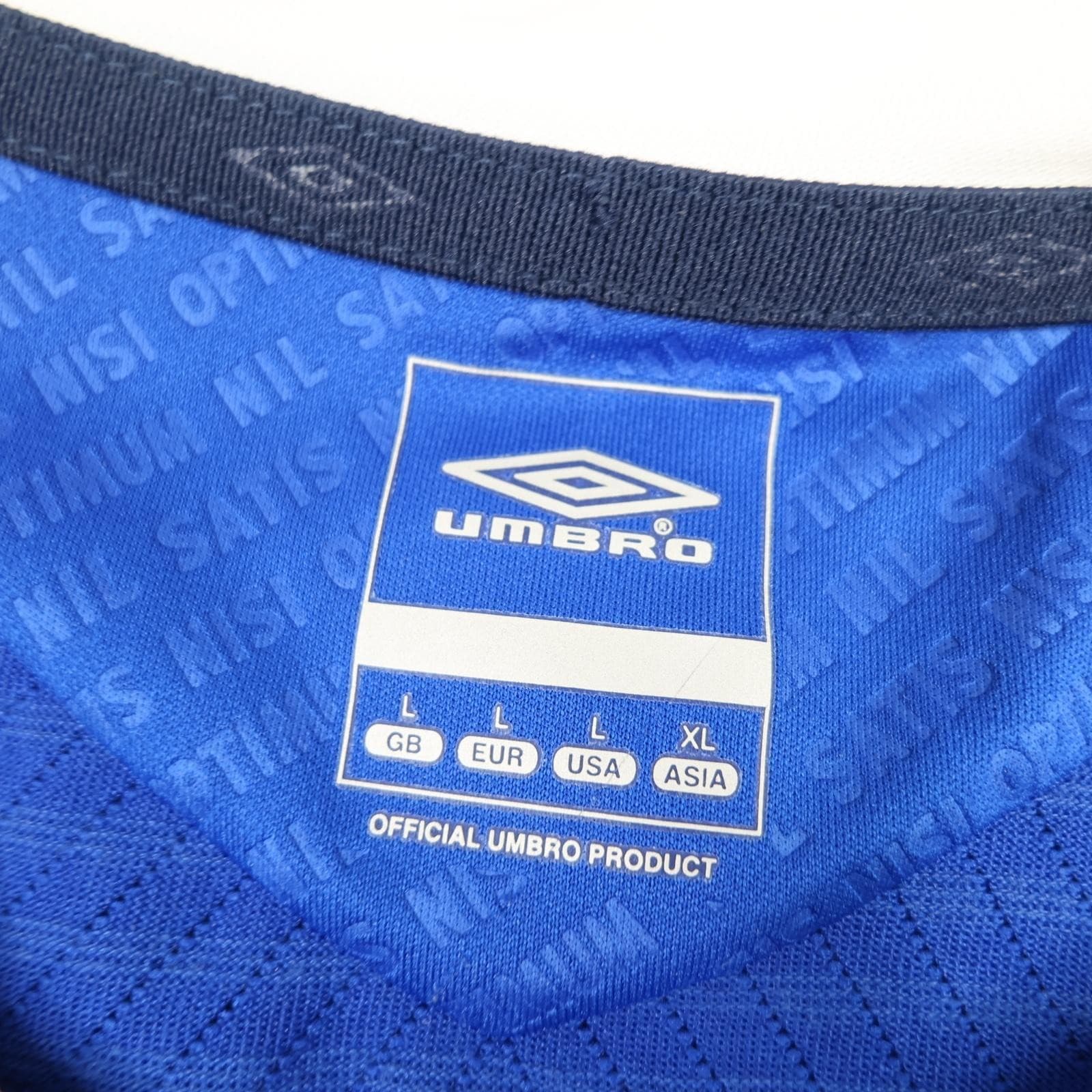 Everton Shirt Mens Large Blue Home Kit 2008 2009 Umbro Chang Soccer Jersey photo 7