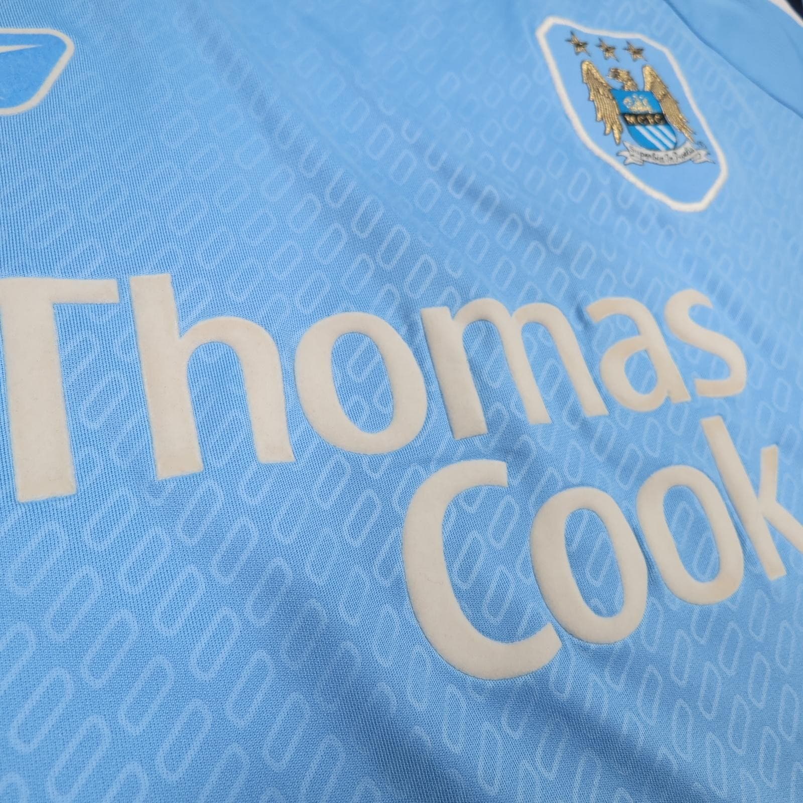 Vintage Manchester City Shirt Mens Medium Blue Home Football Reebok 2005 2007 photo 6