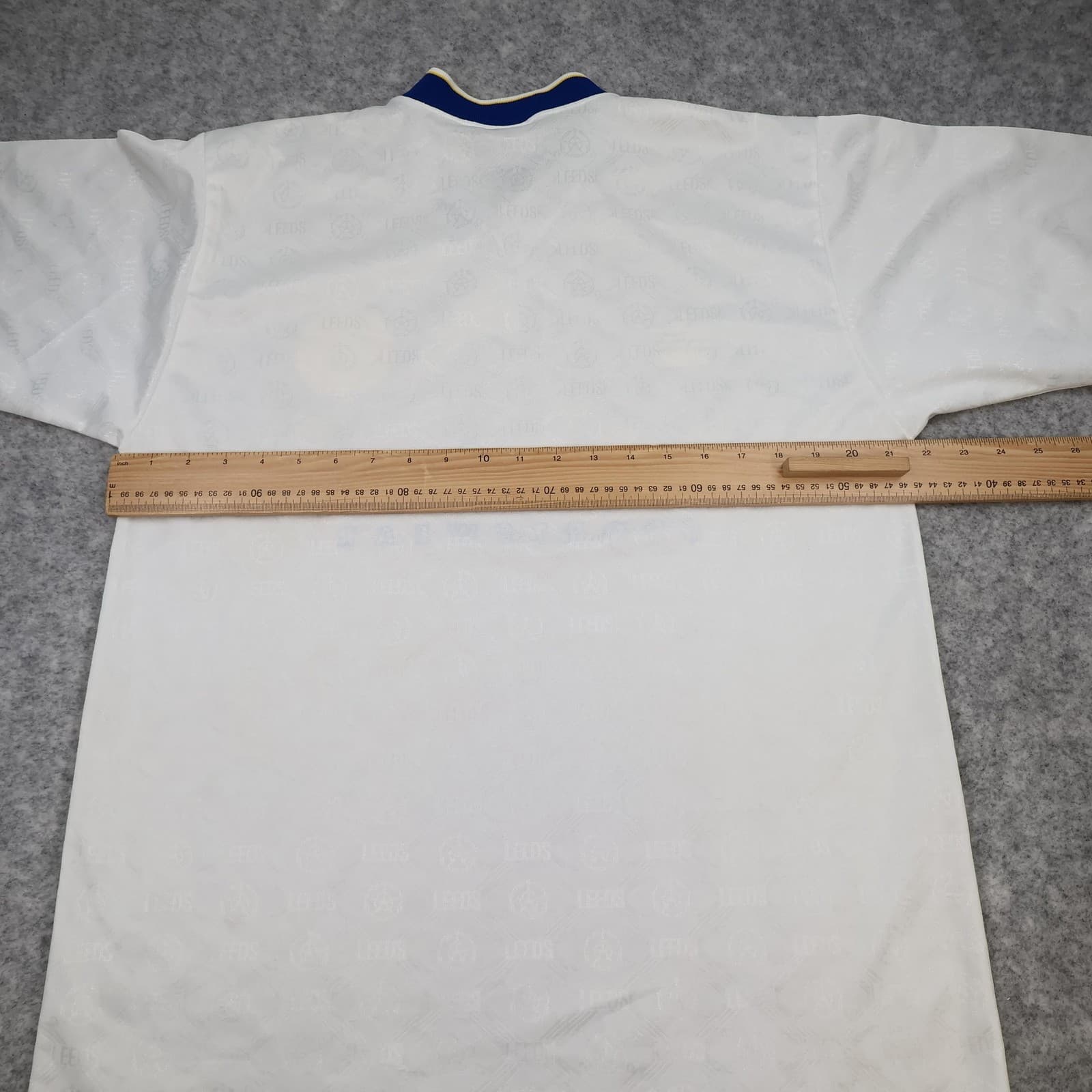 Vintage Leeds United Shirt Mens Large White Home Admiral 1992 1993 Soccer Jersey photo 11