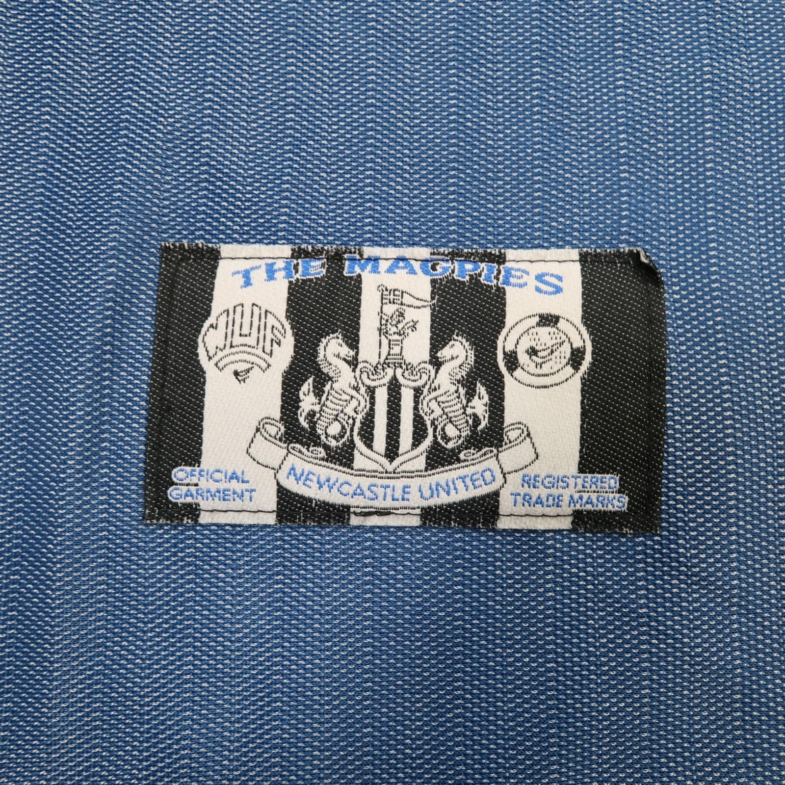 Vintage Newcastle United Shirt Large Blue Away Kit 1996 1997 Jersey Brown Ale photo 3