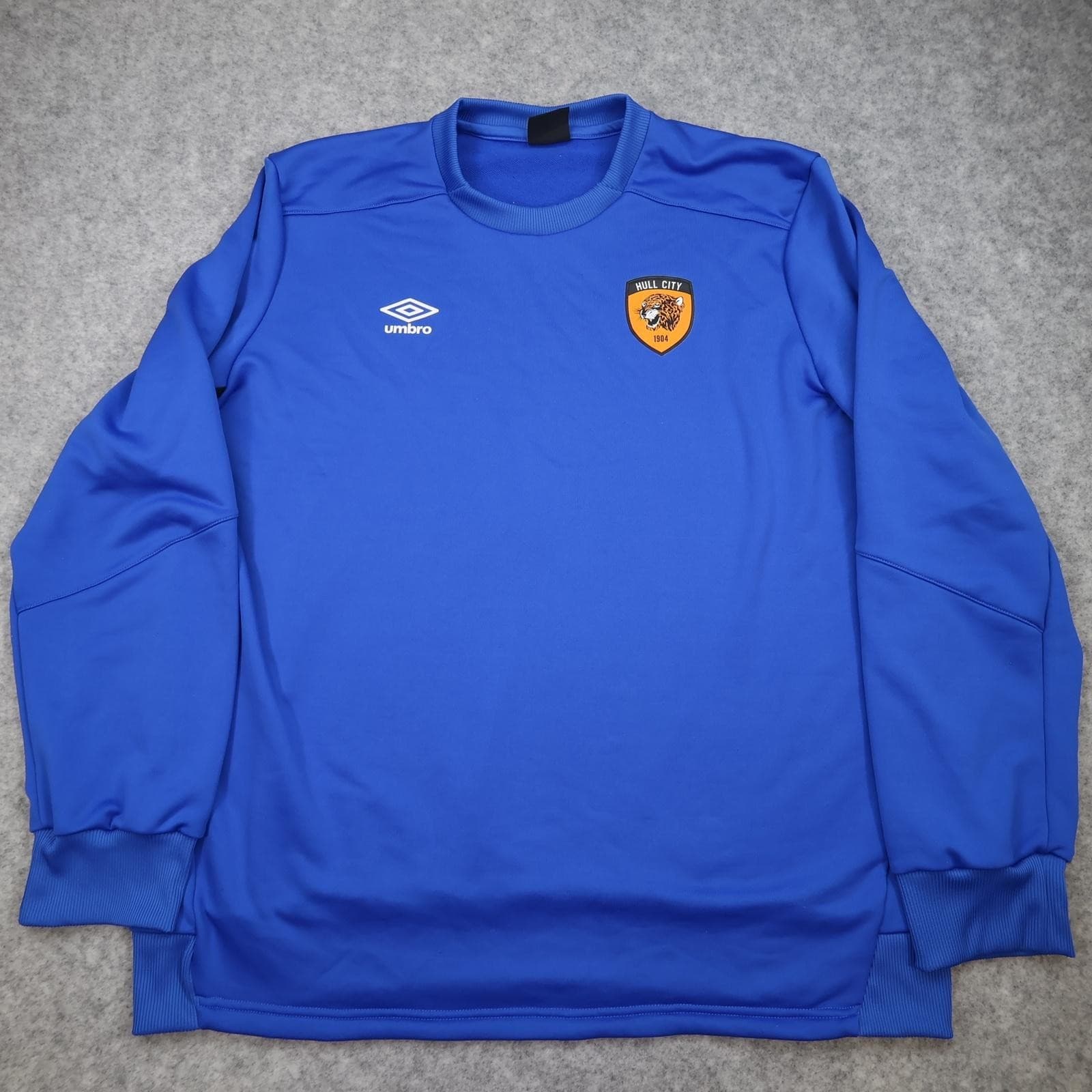 Hull City Training Top Mens 3XL Blue EFL Football Umbro Crew Sweatshirt