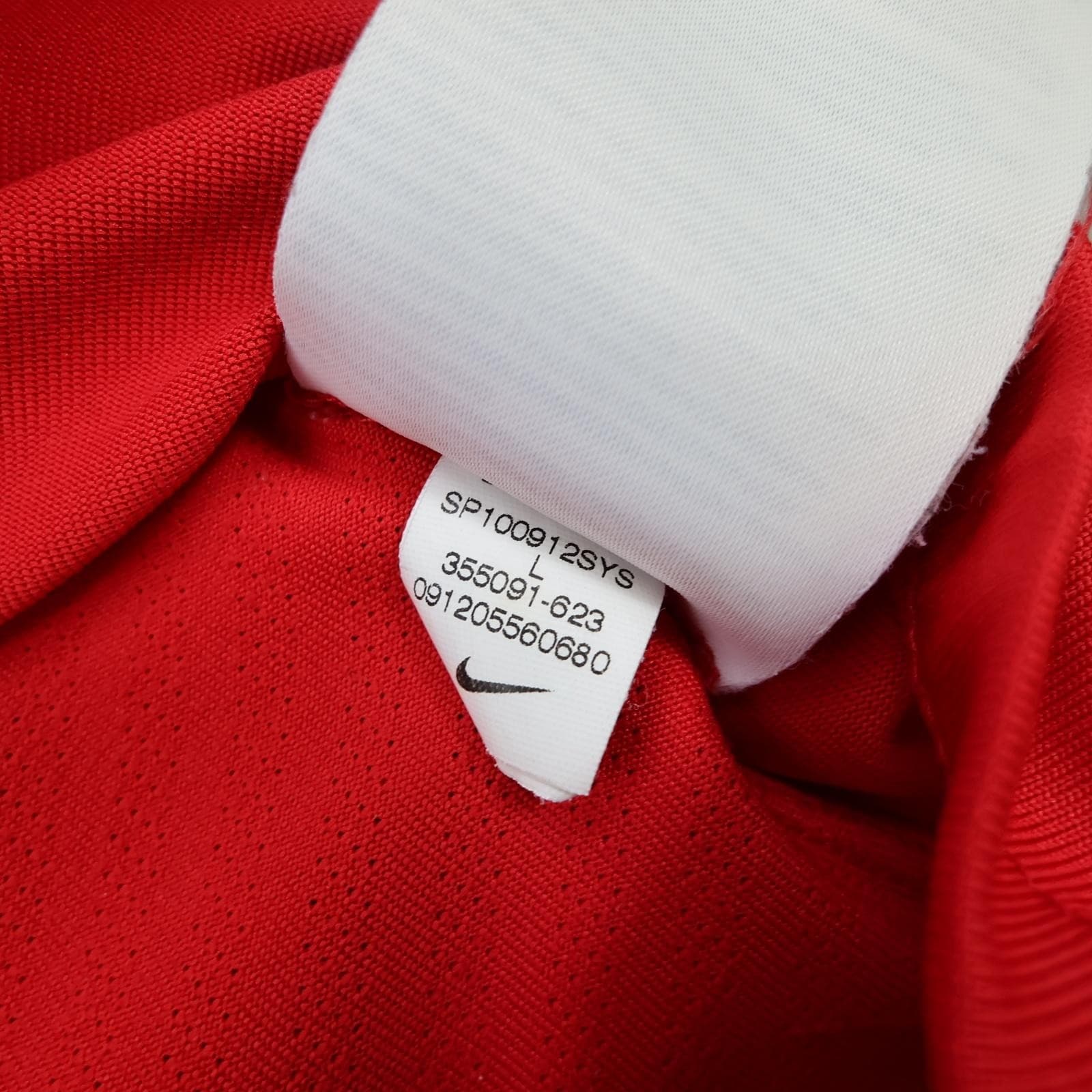 Manchester United Shirt Mens Large Red 2009 2010 Football Nike AIG Berbatov 9 photo 17