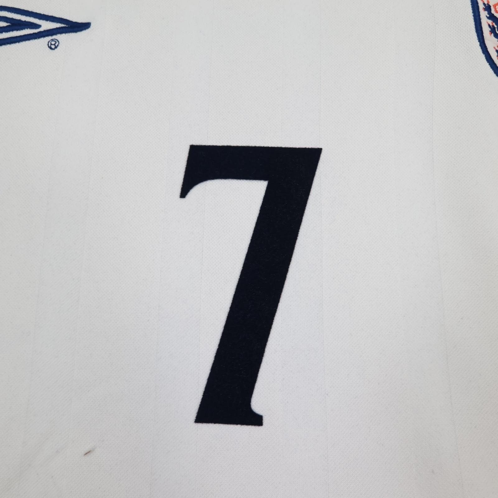 Vintage England Home Shirt Mens 2XL White 2001 2003 Football Umbro Beckham 7 photo 12