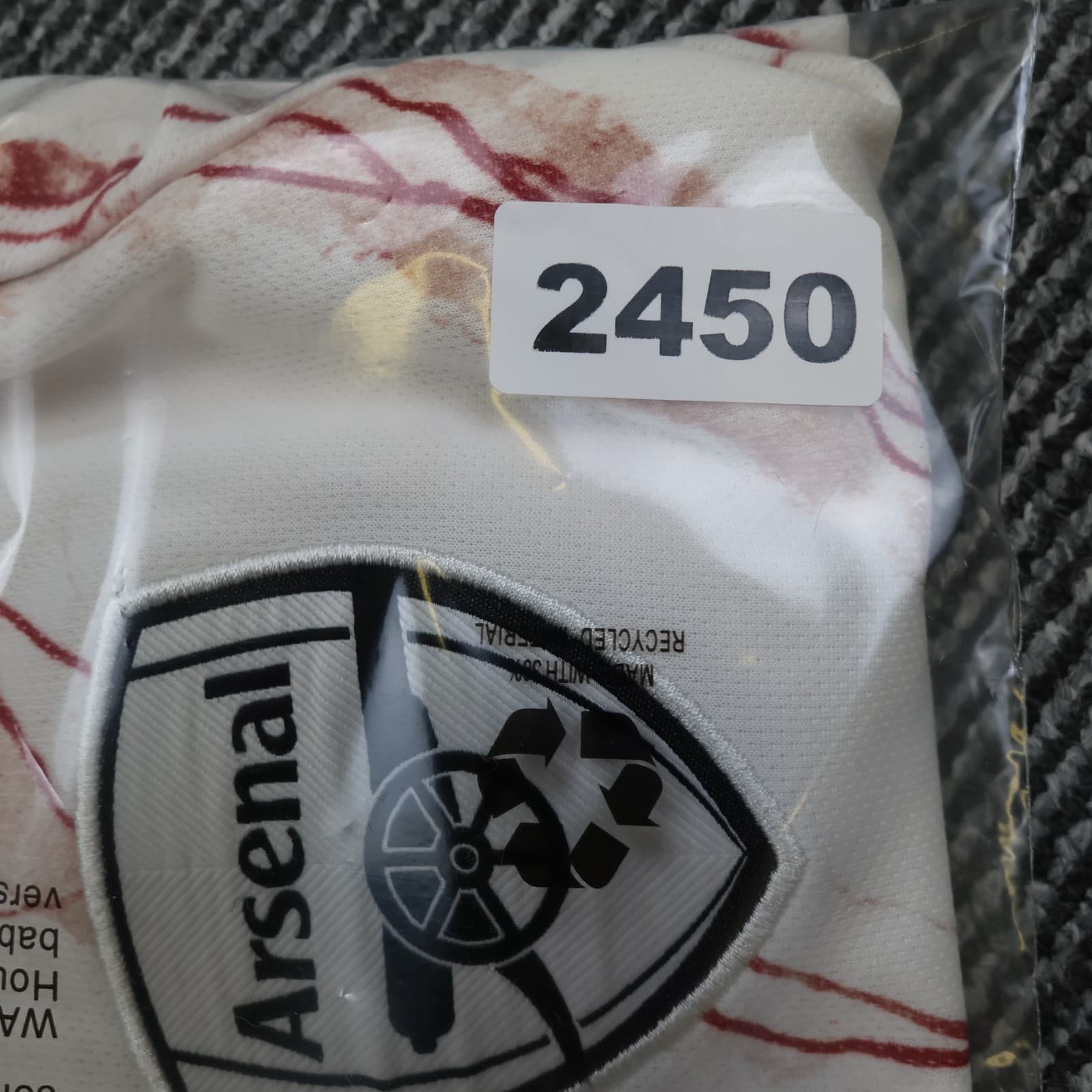 Arsenal Shirt Large White Away Kit 2021 2022 Adidas Jersey Soccer Bukayo Saka 7 photo 14