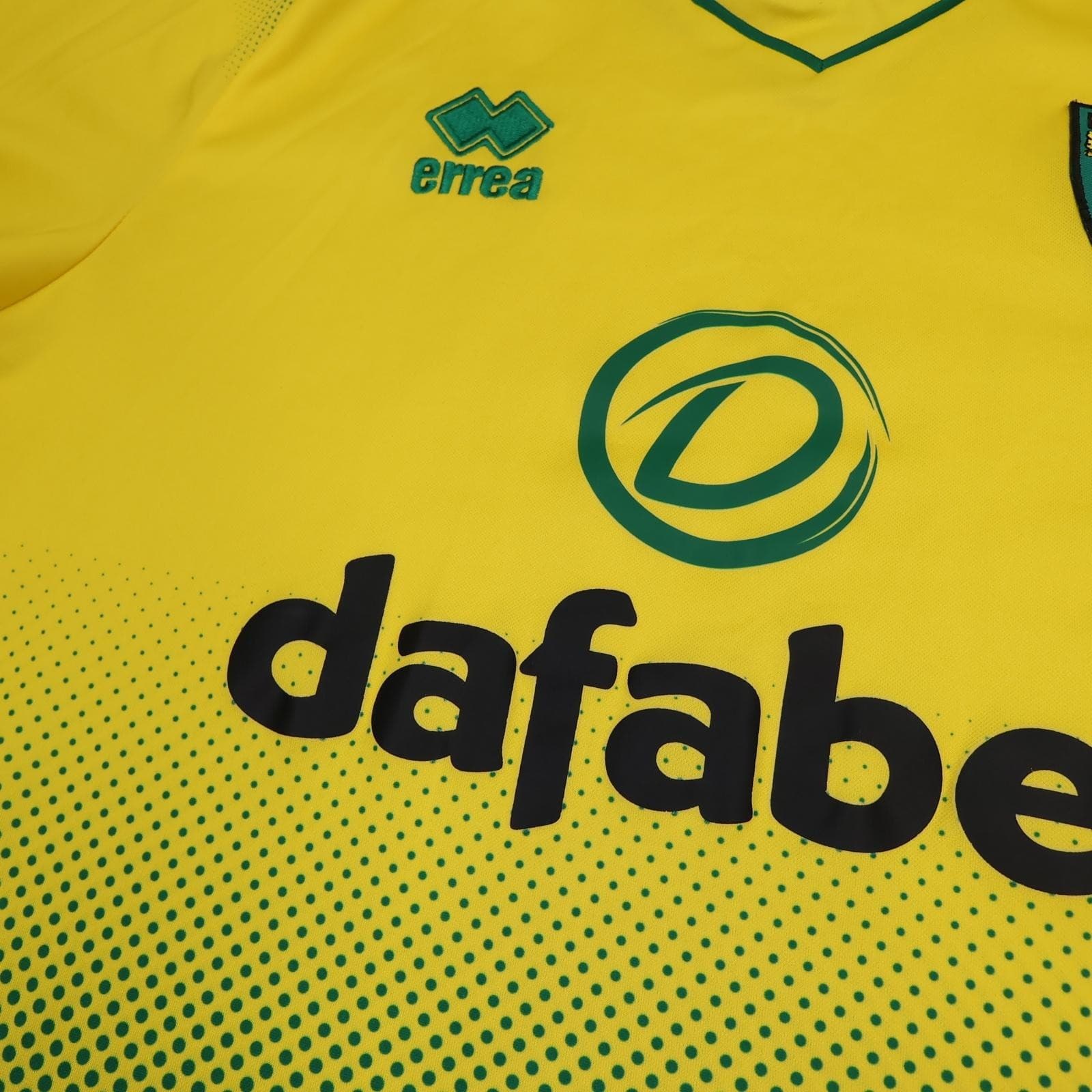 Norwich City Shirt Mens XL Yellow Home 2019 2020 Errea Dafabet Soccer Jersey photo 4