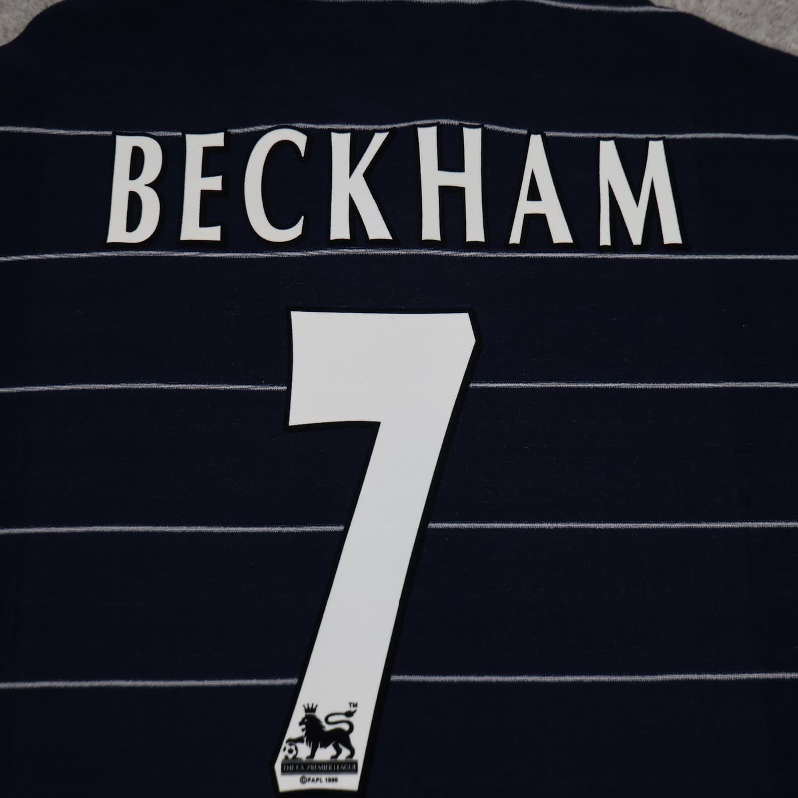 Manchester United Shirt 2XL Blue Away 1999 2000  Umbro David Beckham Jersey photo 4