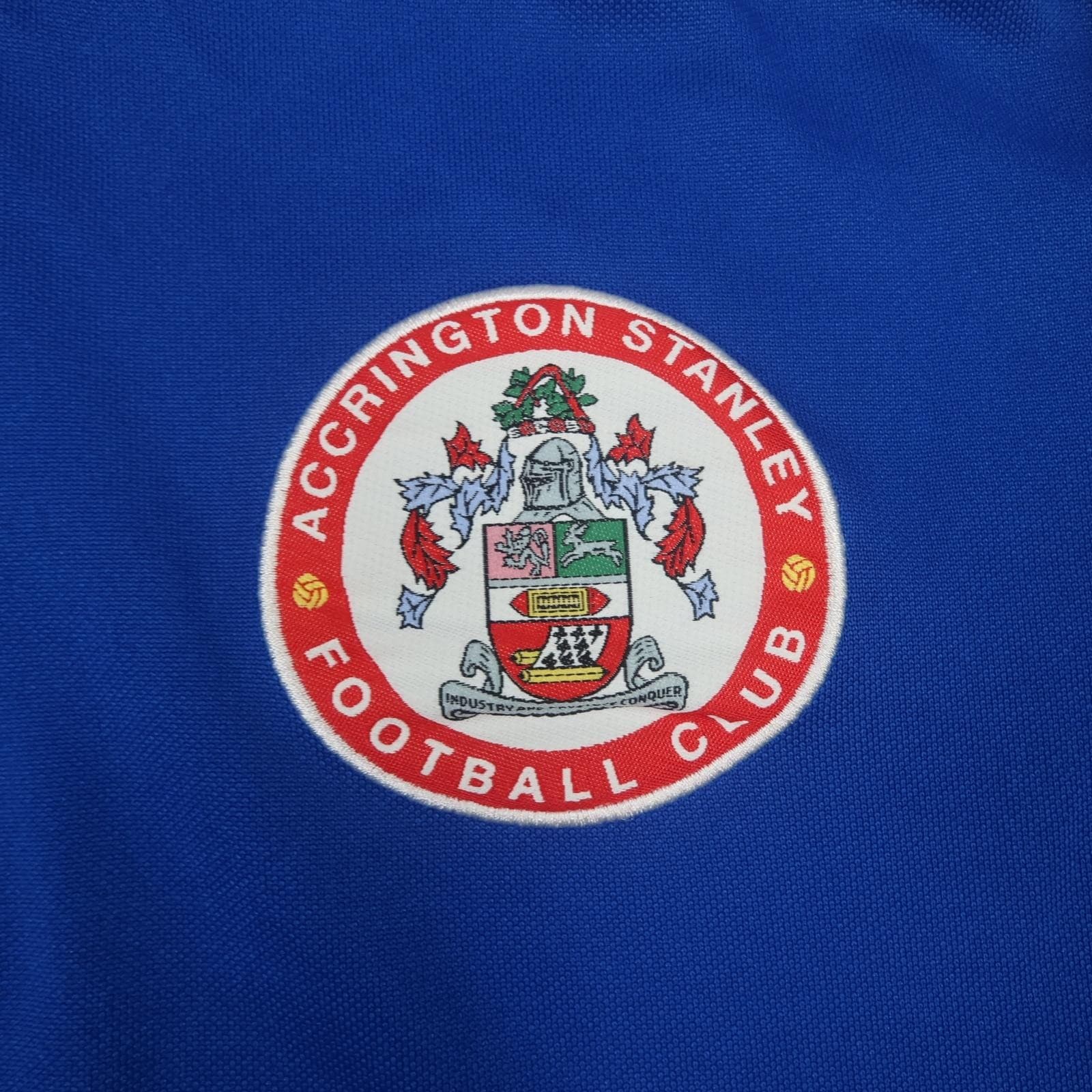 Accrington Stanley Training Top Mens Small Blue EFL Football Adidas AEROREADY photo 3