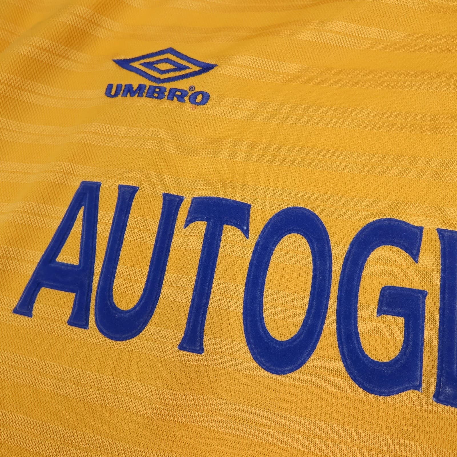 Vintage Chelsea Shirt Mens XL Yellow Away Umbro Zola 2000 2001 Soccer Jersey photo 4